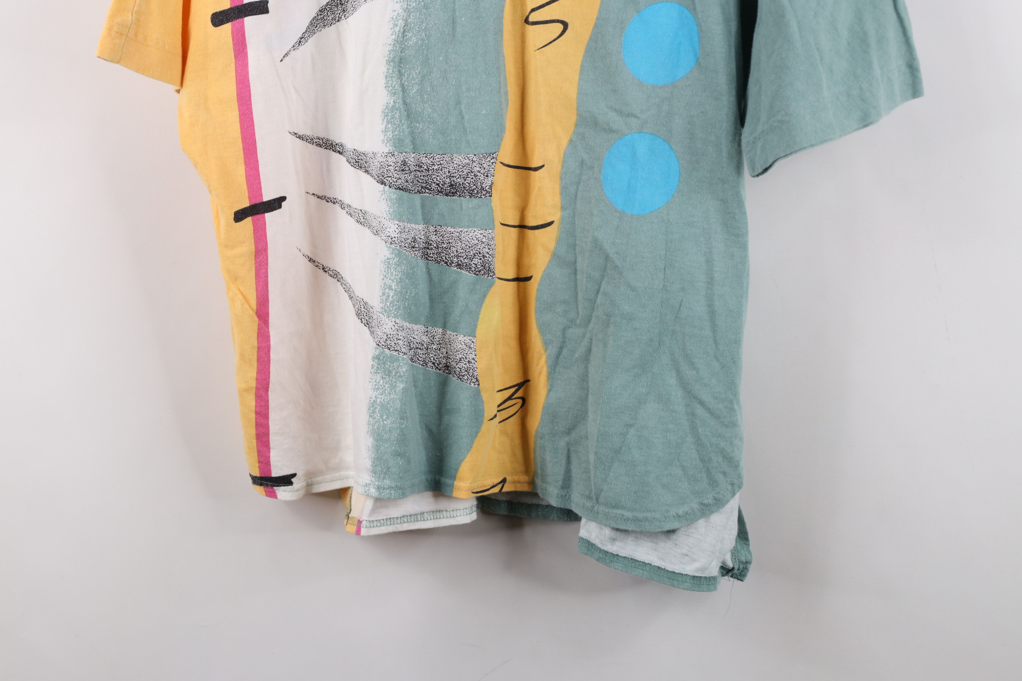 Vintage Vintage 80s Mid Mod Abstract Dolman Sleeve Golf Polo Shirt Size M / US 6-8 / IT 42-44 - 3 Thumbnail