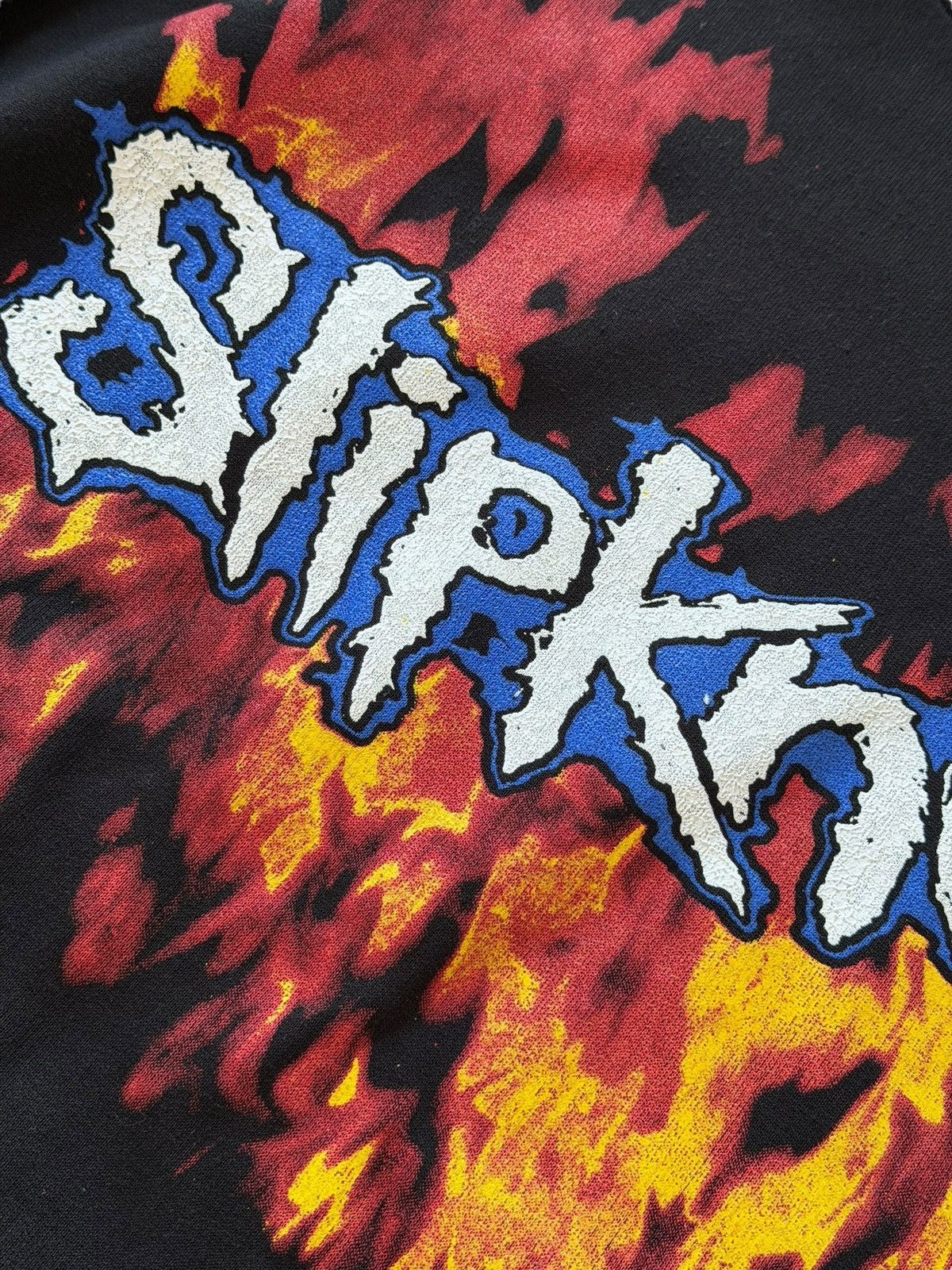 Slipknot *RARE* 90s VINTAGE SLIPKNOT METAL FLAME BOOTLEG ITALY HOODIE Size US XL / EU 56 / 4 - 2 Thumbnail
