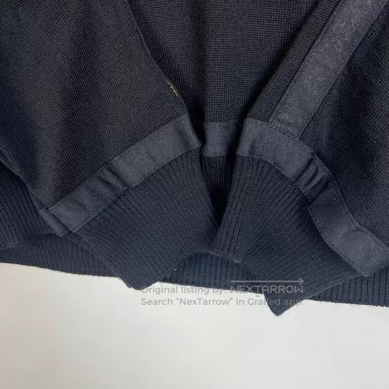 Fendi Fendi Black Striped Embroidered Crewneck Long Sleeve Sweat Size US L / EU 52-54 / 3 - 5 Thumbnail