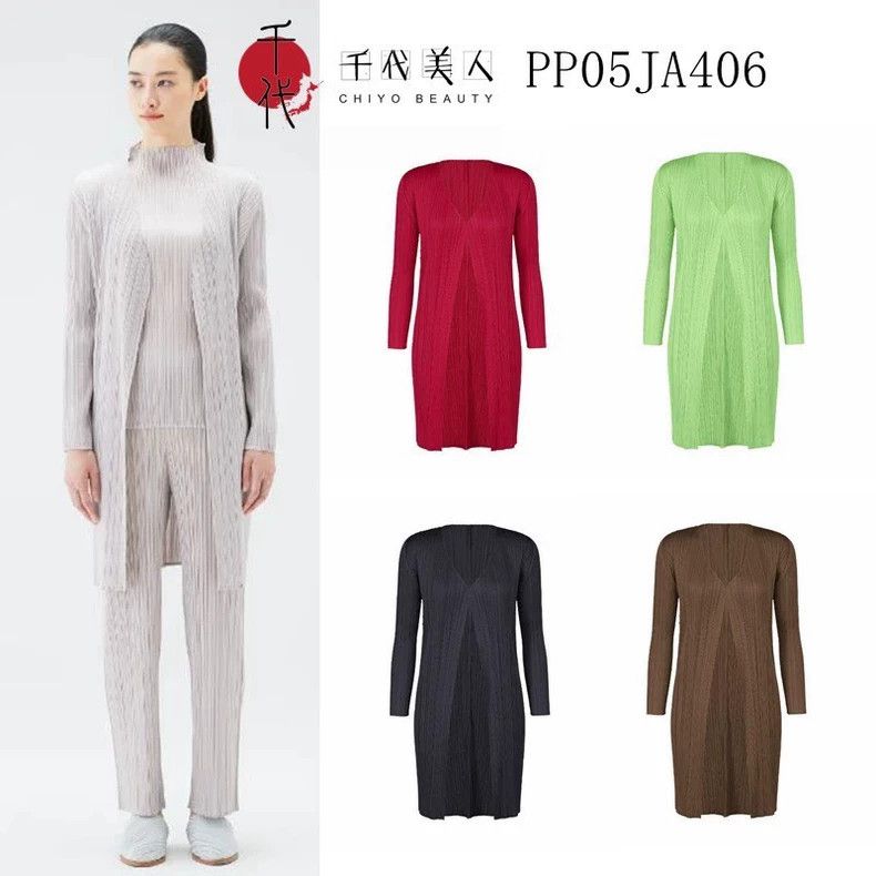 Issey Miyake Issey Miyake A light grey pleated cardigan Size L / US 10 / IT 46 - 5 Thumbnail