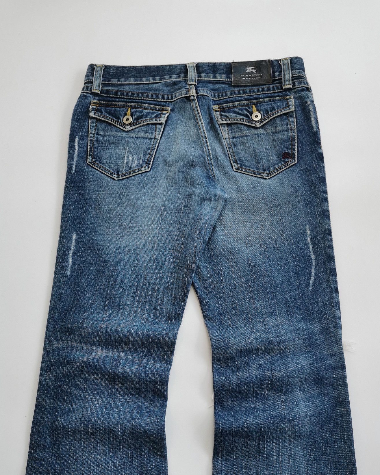 Burberry Bootcut Burberry Distressed Denim Jeans Size US 32 / EU 48 - 9 Thumbnail