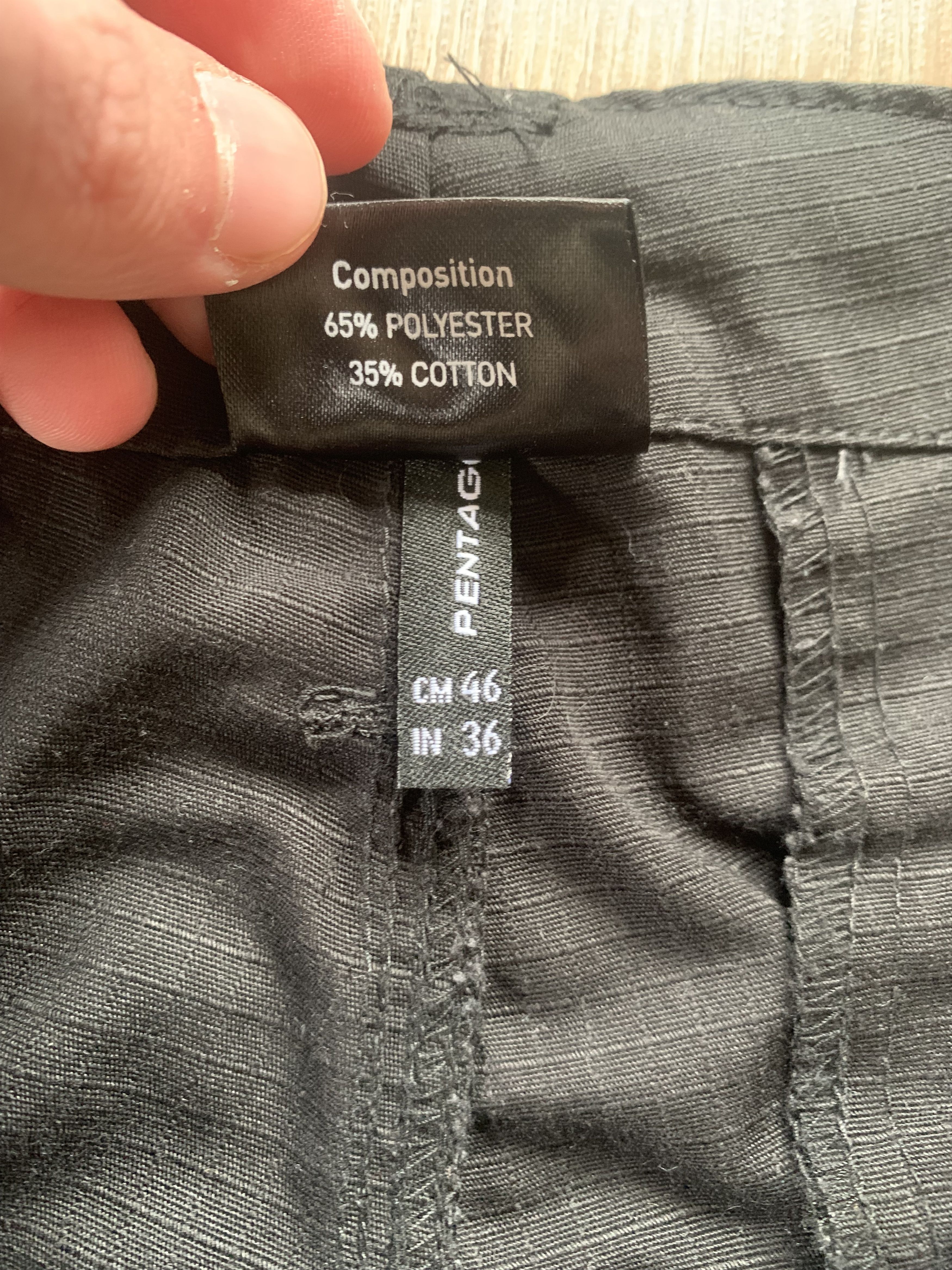 Other Pentagon Tactical Black Shorts Size US 33 - 8 Thumbnail