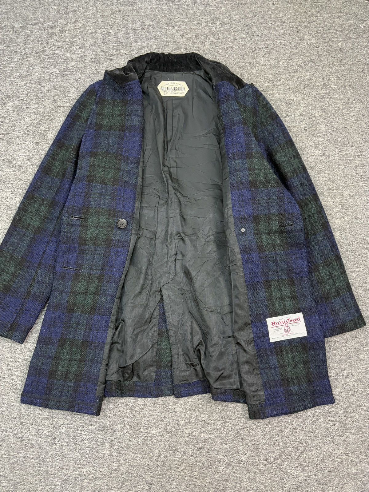 Designer × Harris Tweed × Vintage Vintage Harris Tweed Coat Jacket Checked Plaid Tartan Size US S / EU 44-46 / 1 - 3 Thumbnail