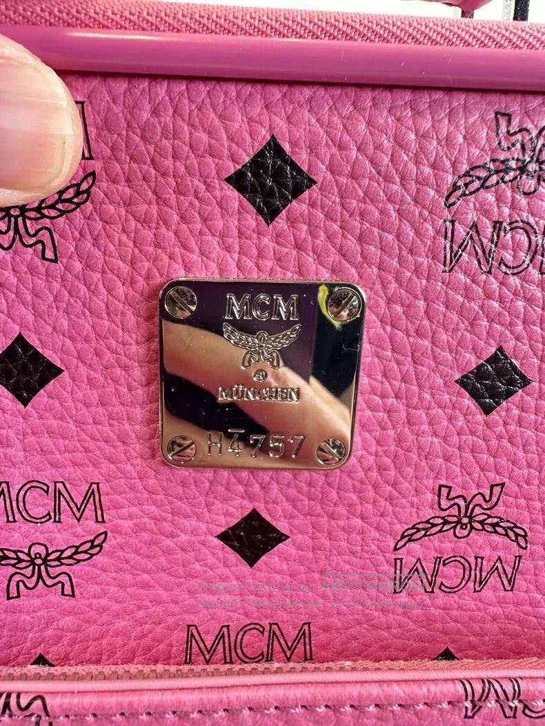 MCM MCM Pink Expandable Handle Carry. Size ONE SIZE - 4 Thumbnail