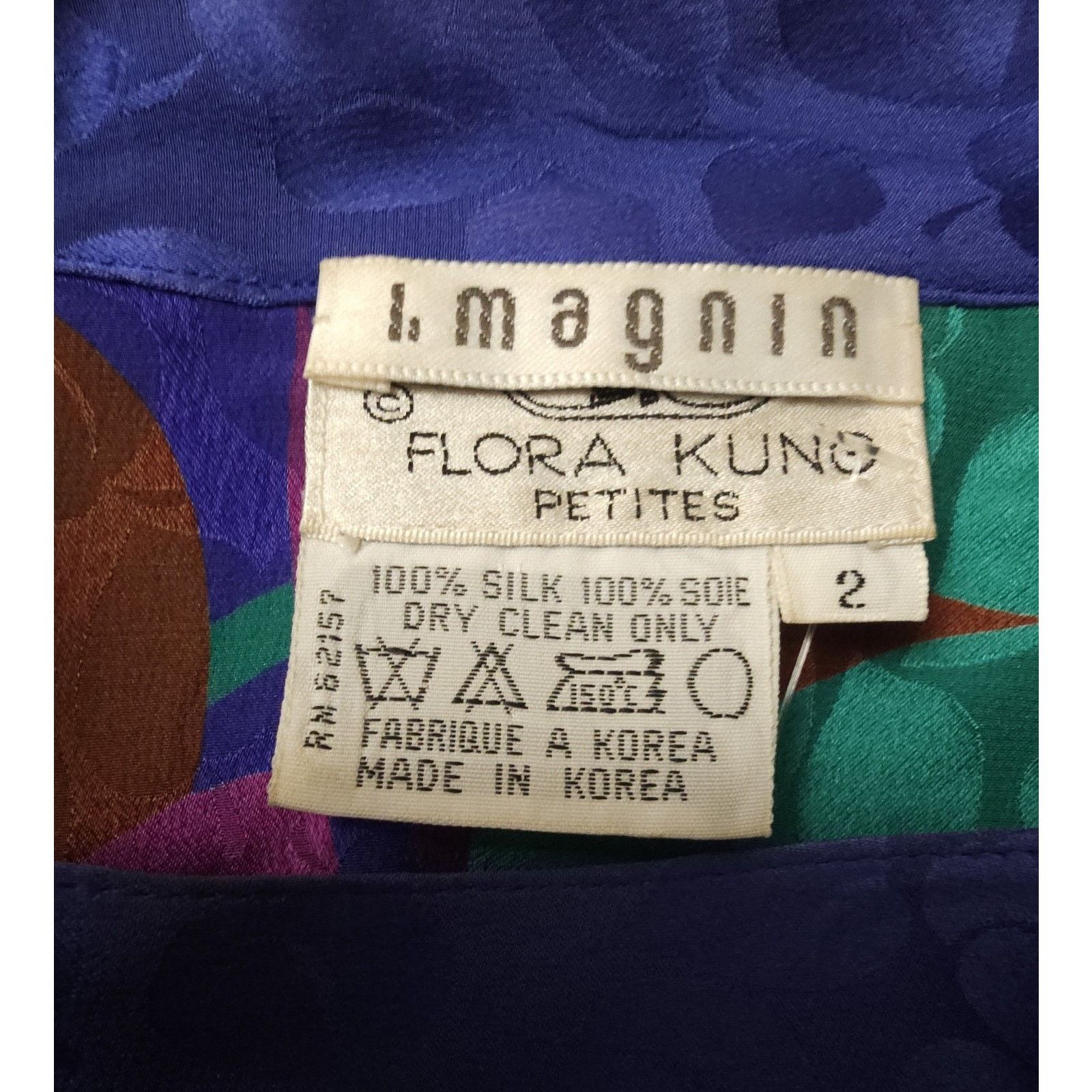 I. Magnin Vintage 90’s I. Magnin Flora Kung Silk Fancy Dress Size 2 Size XS / US 0-2 / IT 36-38 - 8 Thumbnail