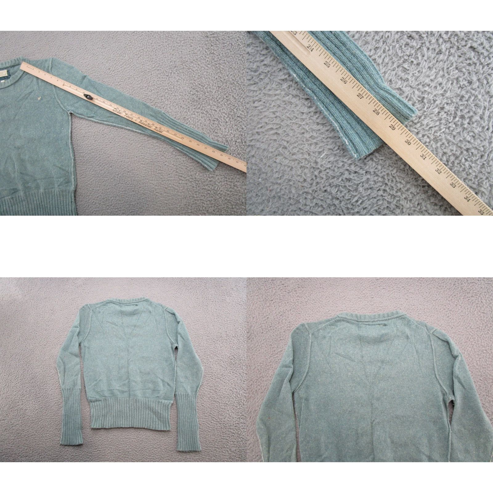 American Eagle Outfitters Y2K American Eagle Women's Knit Pullover Soft Sweater Size XL Stretch Green Size XL / US 12-14 / IT 48-50 - 8 Thumbnail