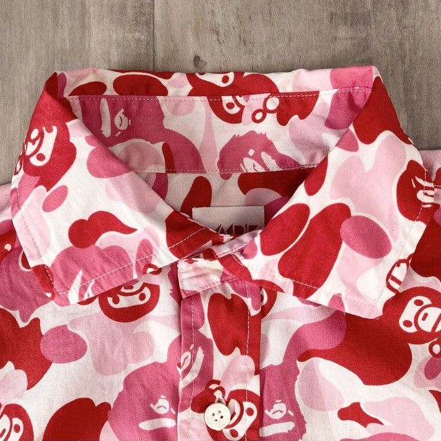 Bape BAPE Milo ABC camo pink shirt a bathing ape NIGO Size US S / EU 44-46 / 1 - 5 Thumbnail