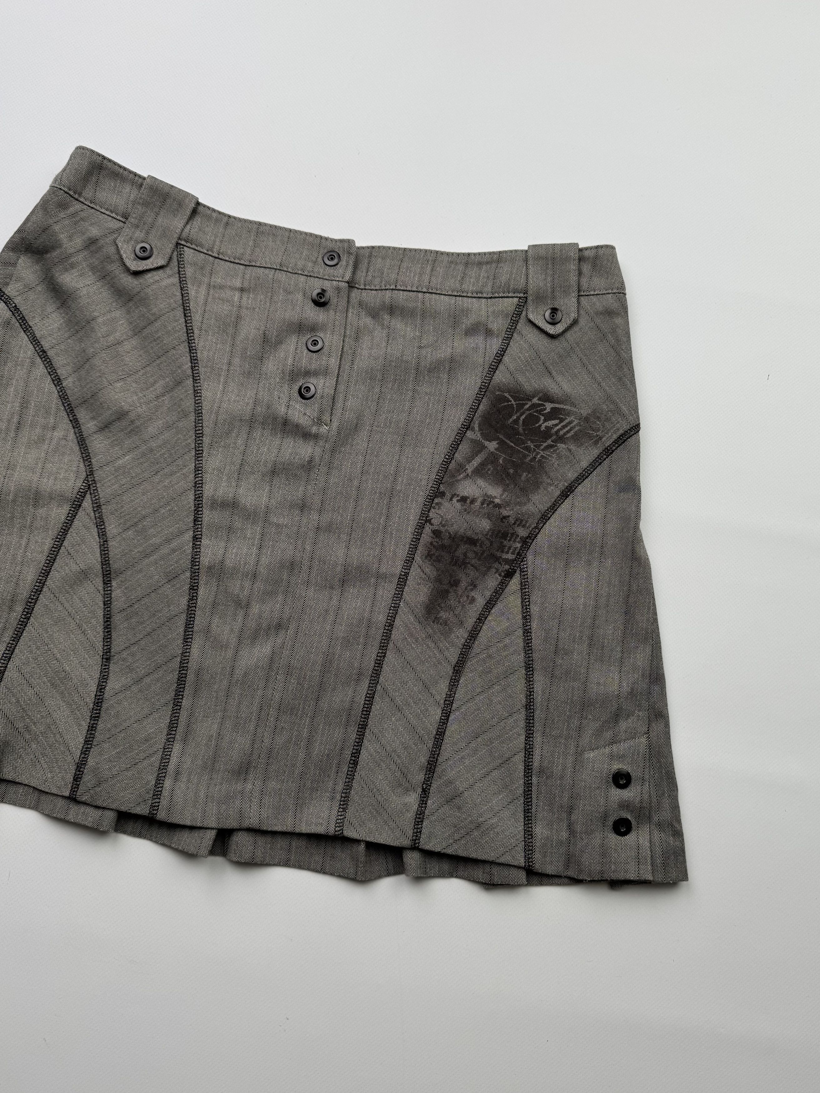 Vintage Vintage Mini Skirt B613(V444)E2 Size 30" / US 8 / IT 44 - 3 Thumbnail