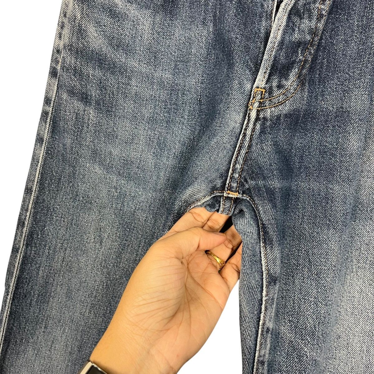 Japanese Brand Vintage Japanese Designer Redline Denim Jean Size US 31 - 14 Thumbnail