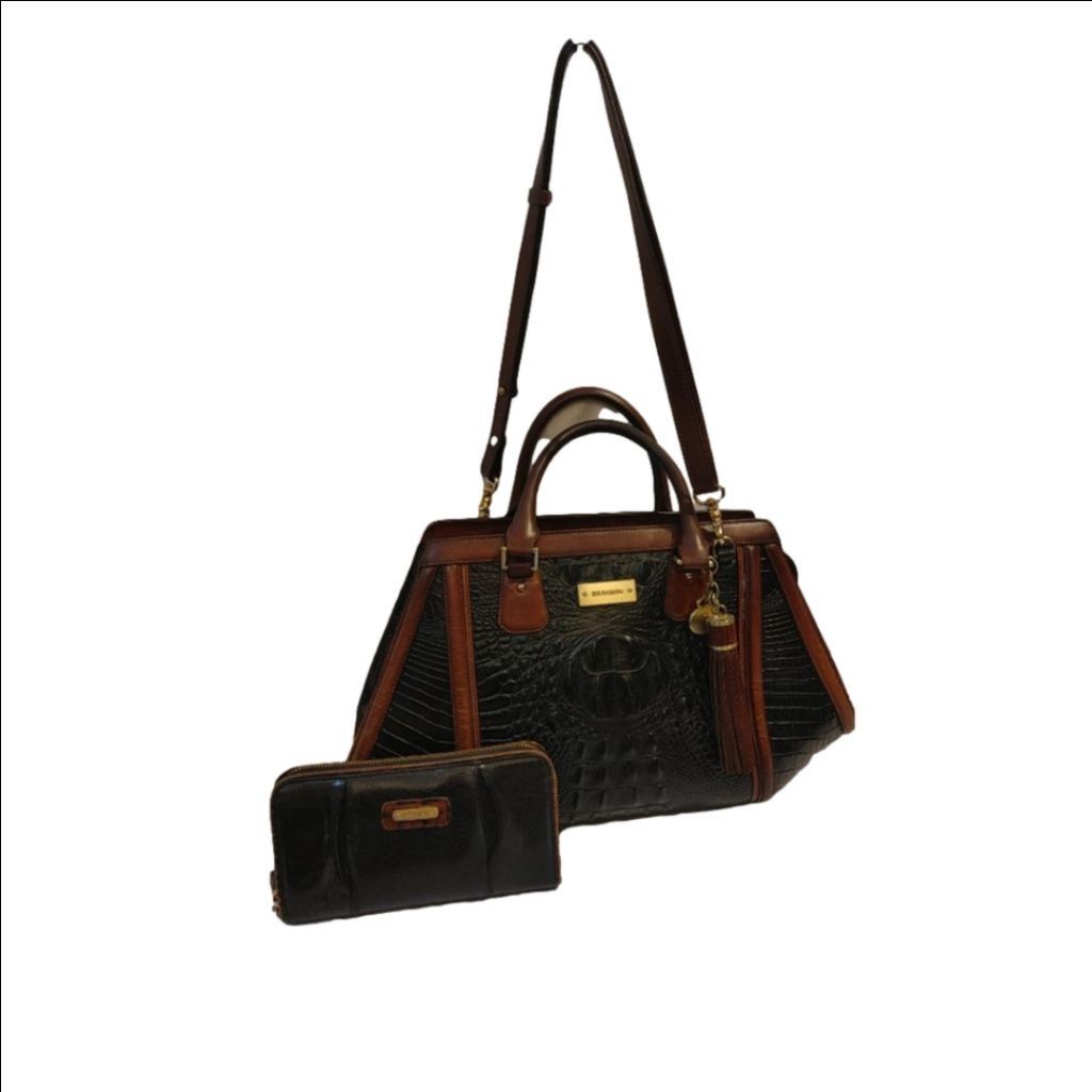 BRAHMIN Brahmin Arden Tortoise Melbourne Satchel Size ONE SIZE - 1 Thumbnail