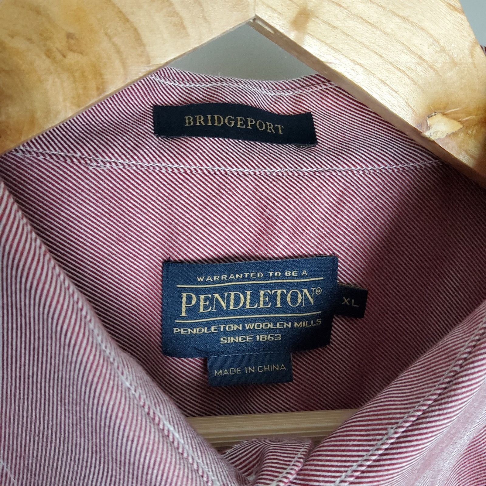 Pendleton Pendleton Bridgeport Size XL Red Button Up Shirt Size US XL / EU 56 / 4 - 3 Thumbnail