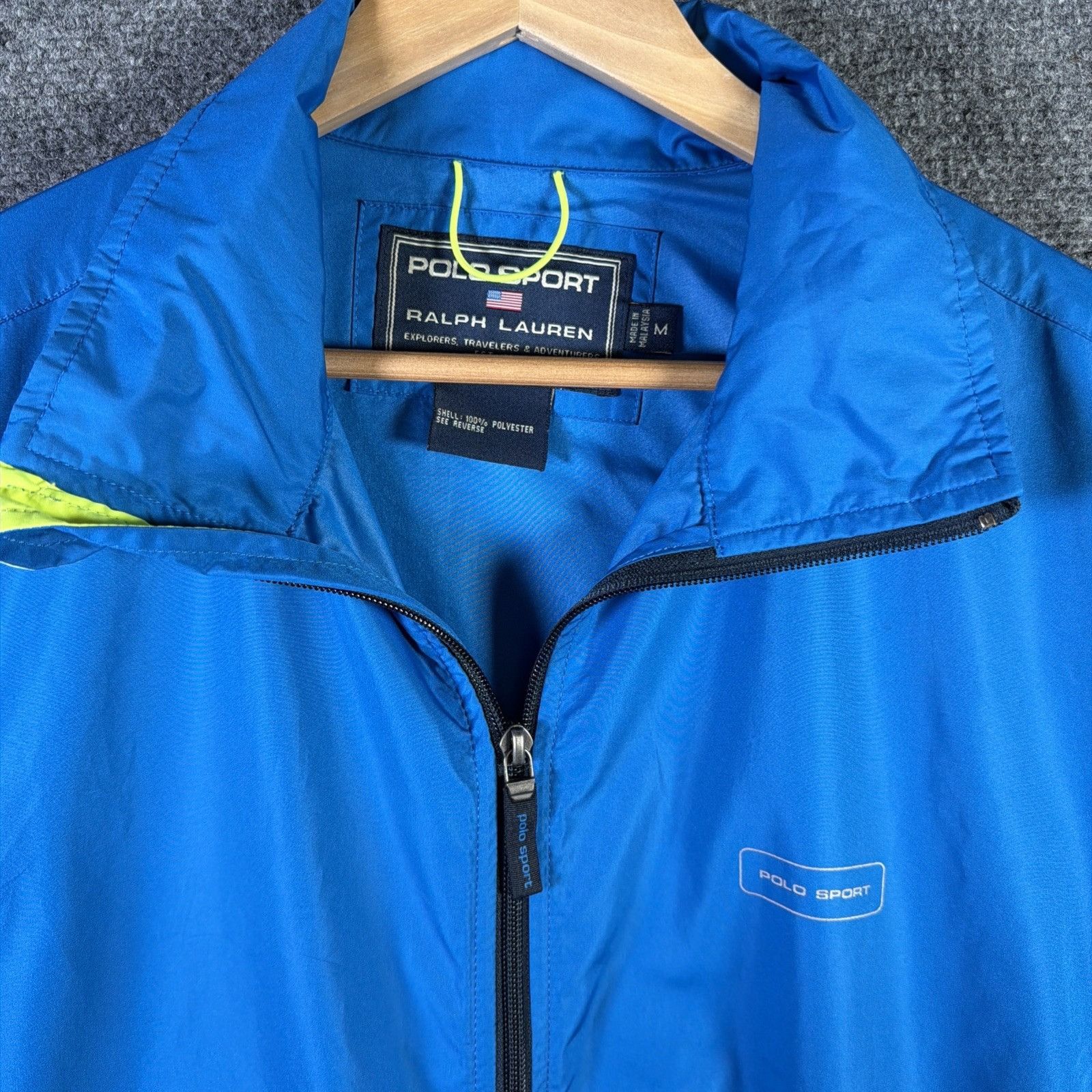 Polo Ralph Lauren Vintage Polo Ralph Lauren Jacket Mens Medium Blue 90s Zip Up Size US M / EU 48-50 / 2 - 2 Thumbnail