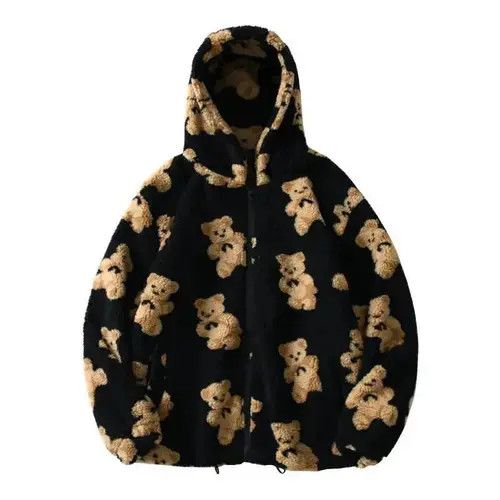 Harajuku Jacket Bear printed