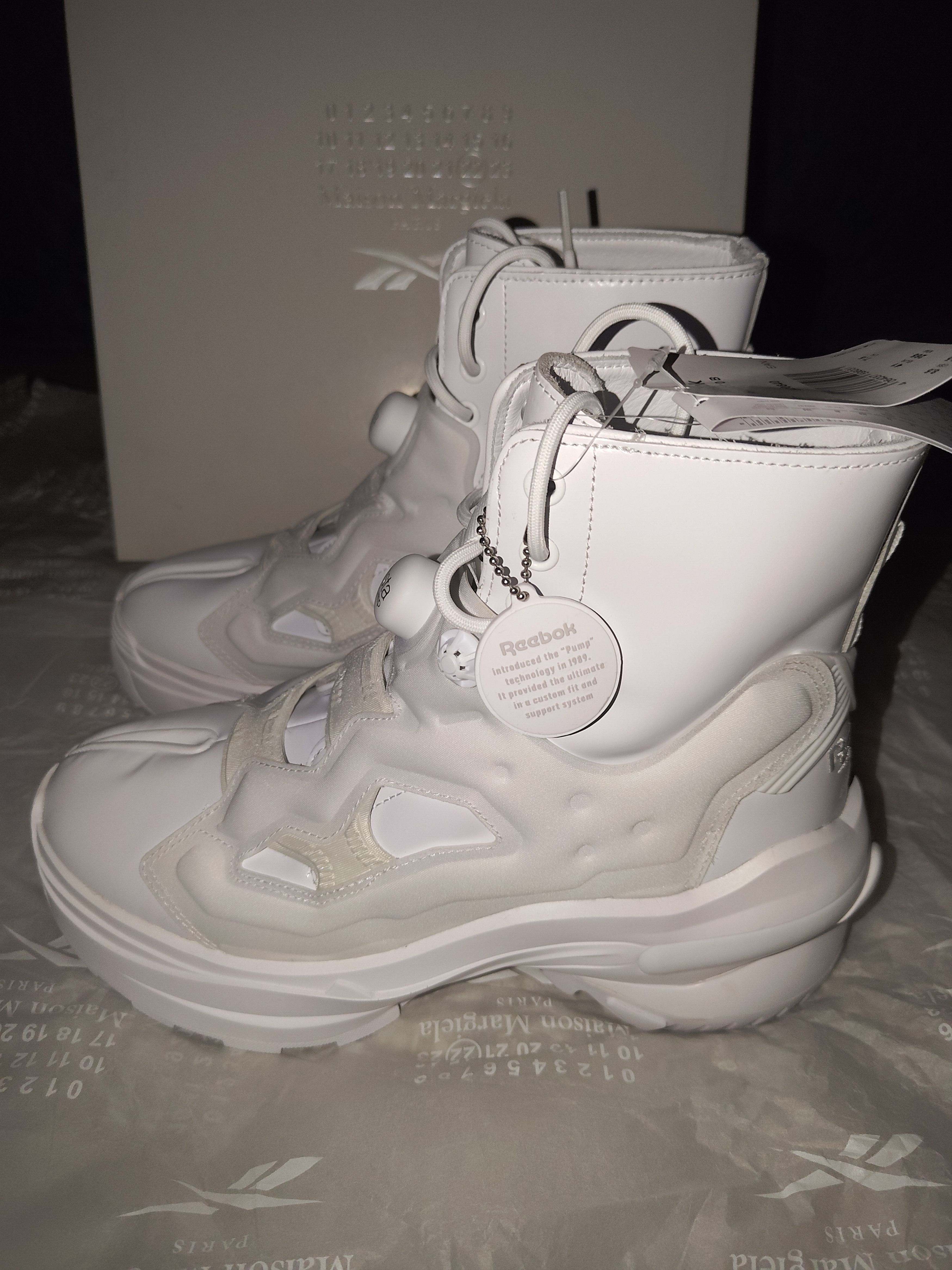 Maison Margiela × Reebok Maison Margiela x Reebok Instapump Fury Tabi 'White' Size US 8 / EU 41 - 6 Thumbnail