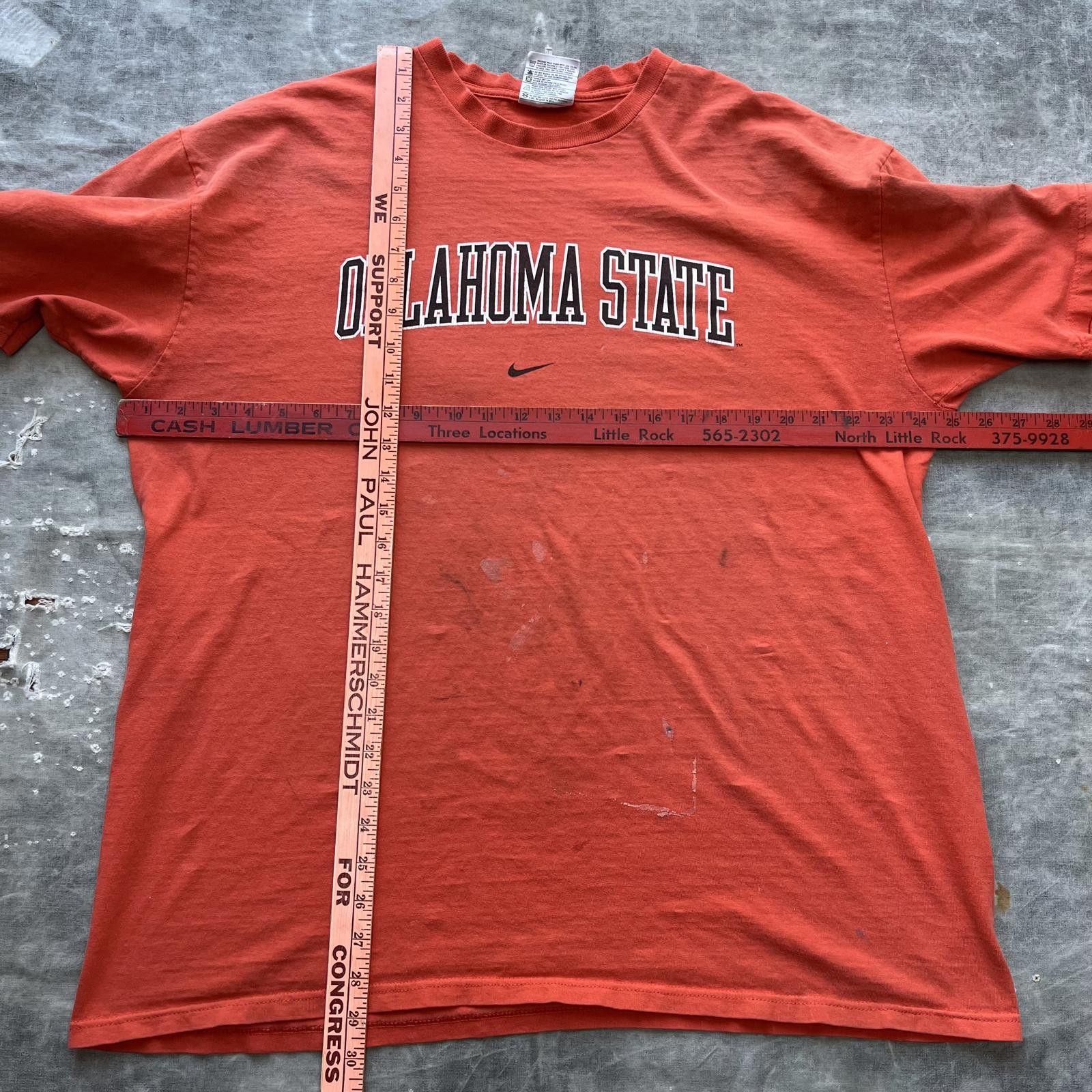 Nike × Vintage Vintage Y2K Oklahoma State Cowboys Nike Center Swoosh Shirt Size US XL / EU 56 / 4 - 4 Thumbnail