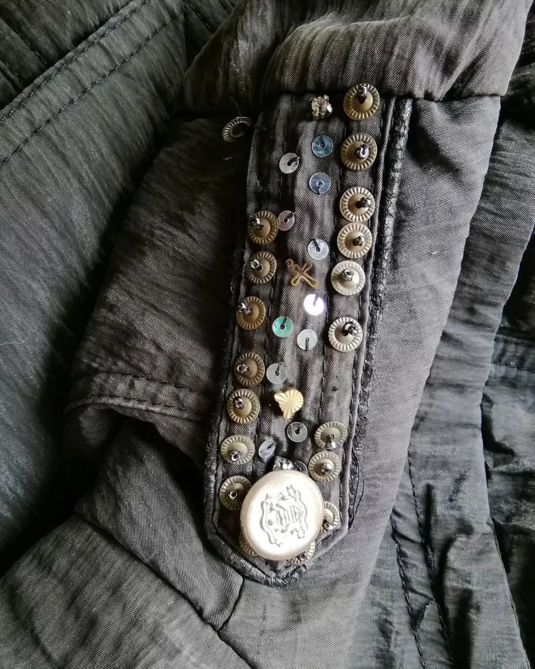 Japanese Brand Rosa & Rose Embellished Military Style Long Coat Japan Size M / US 6-8 / IT 42-44 - 6 Thumbnail