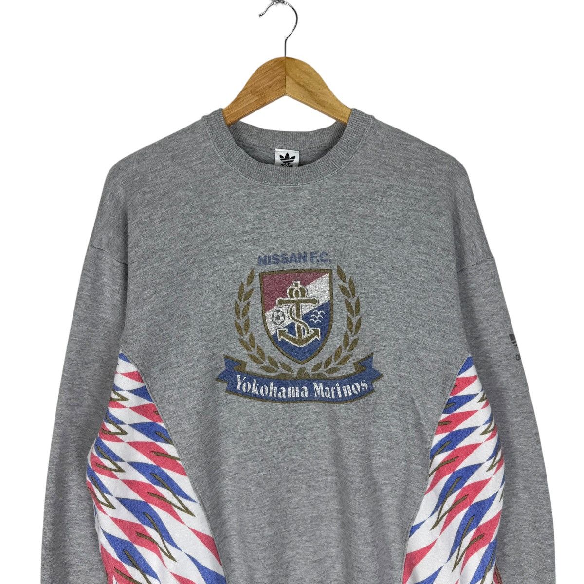 Adidas ☀️90s ADIDAS YOKOHAMA MARINOS J LEAGUE SWEATSHIRT Size US L / EU 52-54 / 3 - 3 Thumbnail