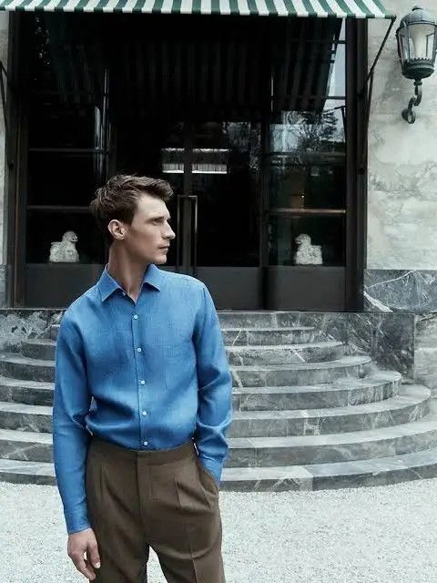 Loro Piana Loro Piana Andre Pad Cotton-Cashmere Blend Shirt Size US XXL / EU 58 / 5 - 1 Thumbnail