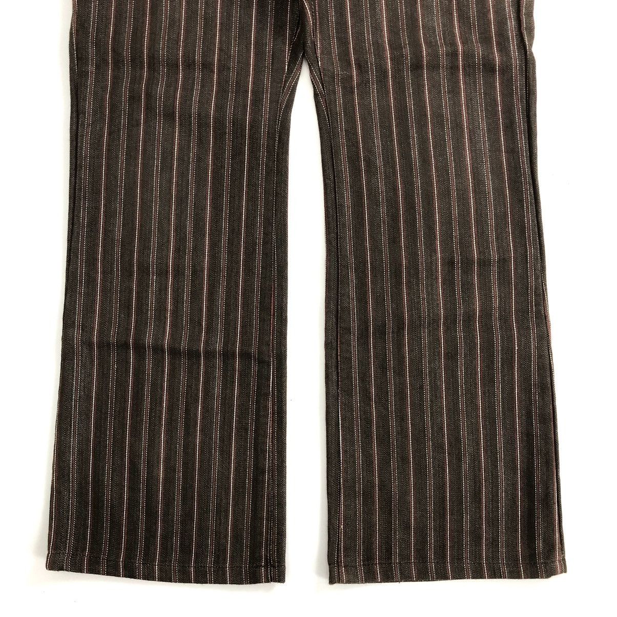 20471120 × If Six Was Nine × semanticdesign Y2K Semantic Design Striped Brown Travis Scott Denim Pants Size US 30 / EU 46 - 7 Thumbnail