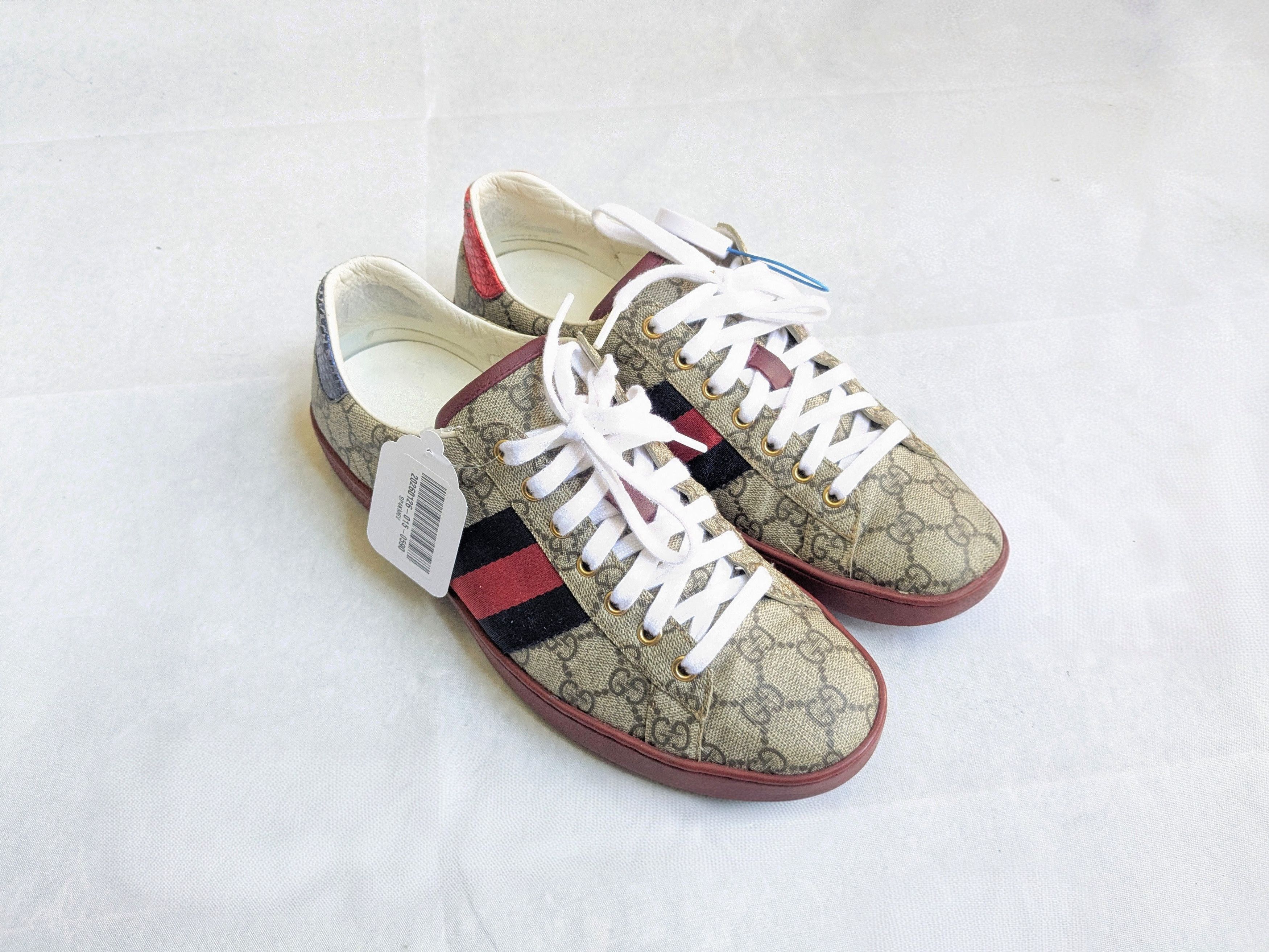 Gucci Gucci Ace GG Supreme Sneakers 429445 Red 8.5 Size US 8.5 / EU 41-42 - 2 Thumbnail