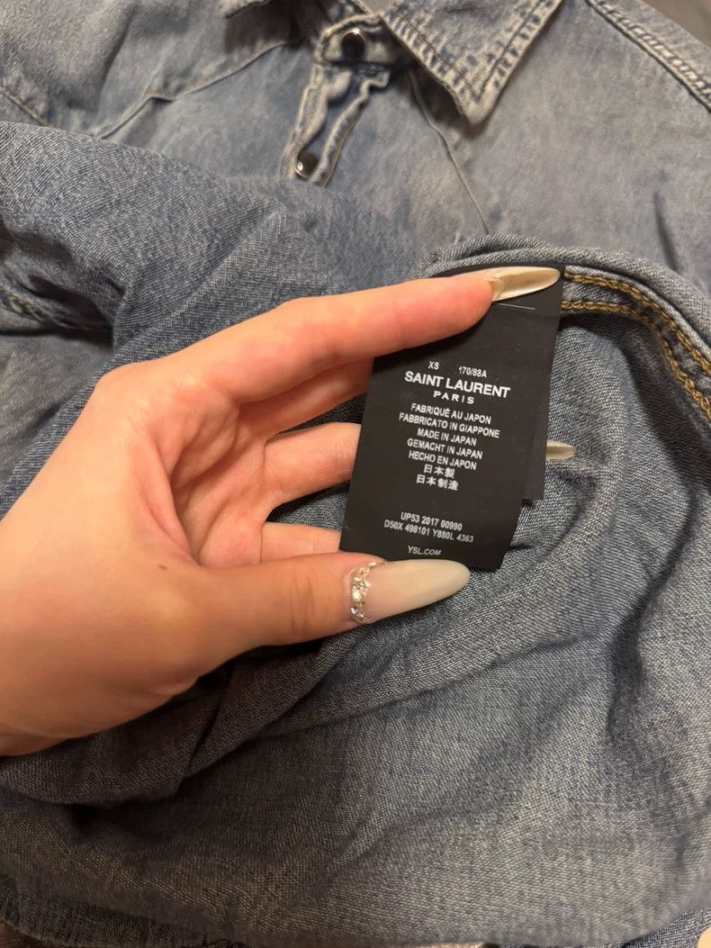 Saint Laurent Paris Saint Laurent Paris Solid single-breasted long-sleeved shir Size US XS / EU 42 / 0 - 8 Thumbnail