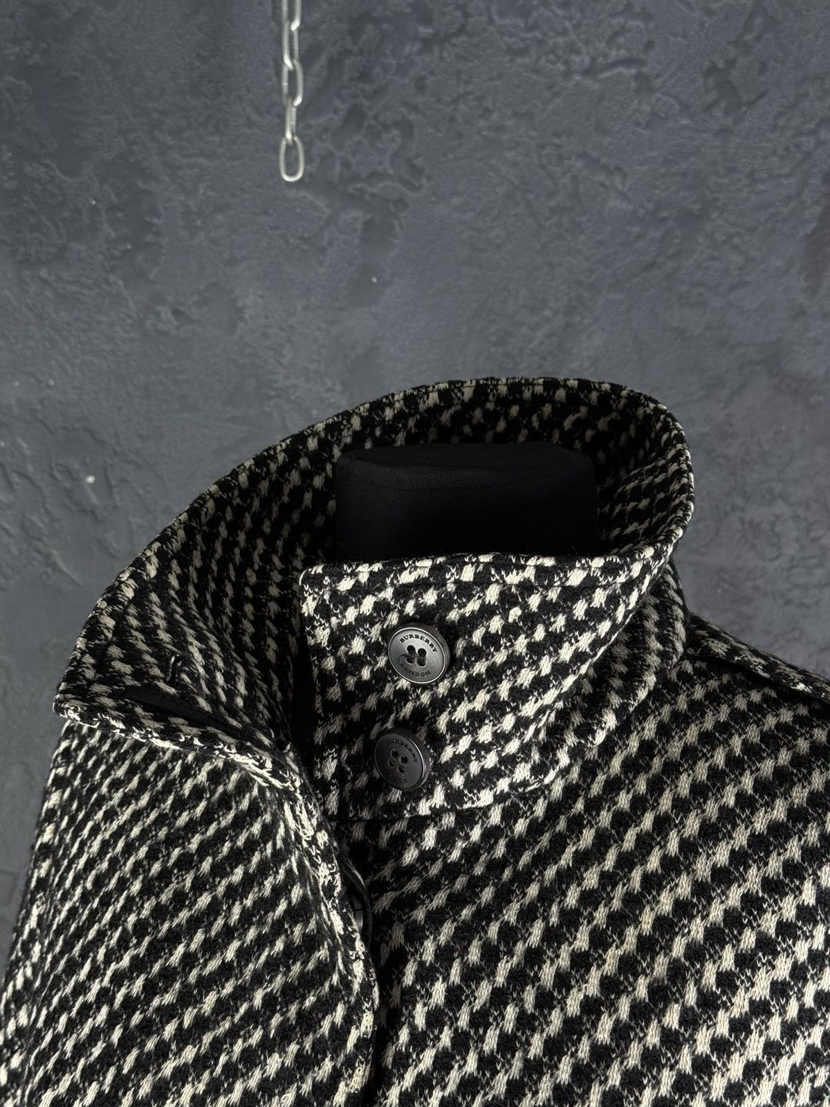 Burberry Prorsum Burberry Prorsum Women’s Wool Coat Houndstooth Size M / US 6-8 / IT 42-44 - 12 Thumbnail