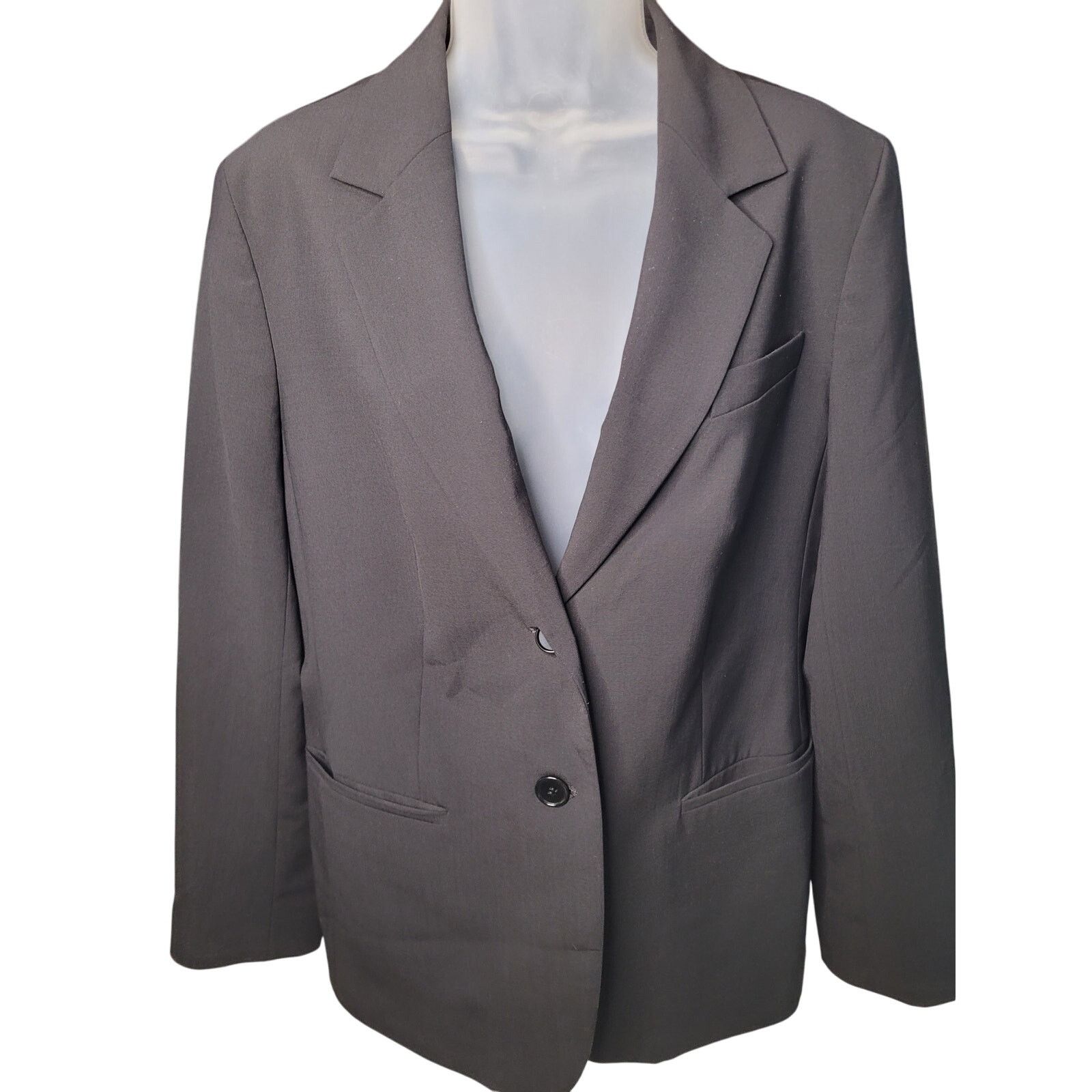 Robert Talbott Talbots Black Two Button Women's Blazer Lined Pockets Sz 12 Size XL / US 12-14 / IT 48-50 - 1 Thumbnail