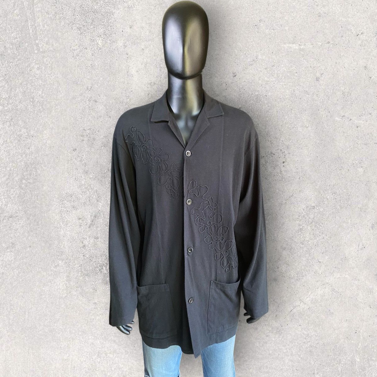 Yohji Yamamoto Y’s Oversize Embroidered Shirt Size US M / EU 48-50 / 2 - 2 Thumbnail