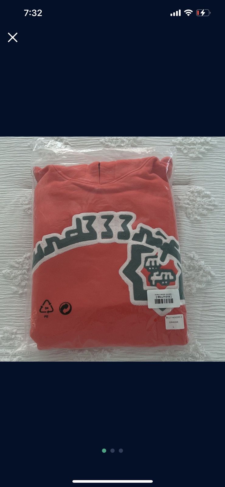 image of Murd333R Fm Murd333R Vegas Exclusive Pop Up ‘’Billie Hoodie’’ in Orange, Men's (Size Large)