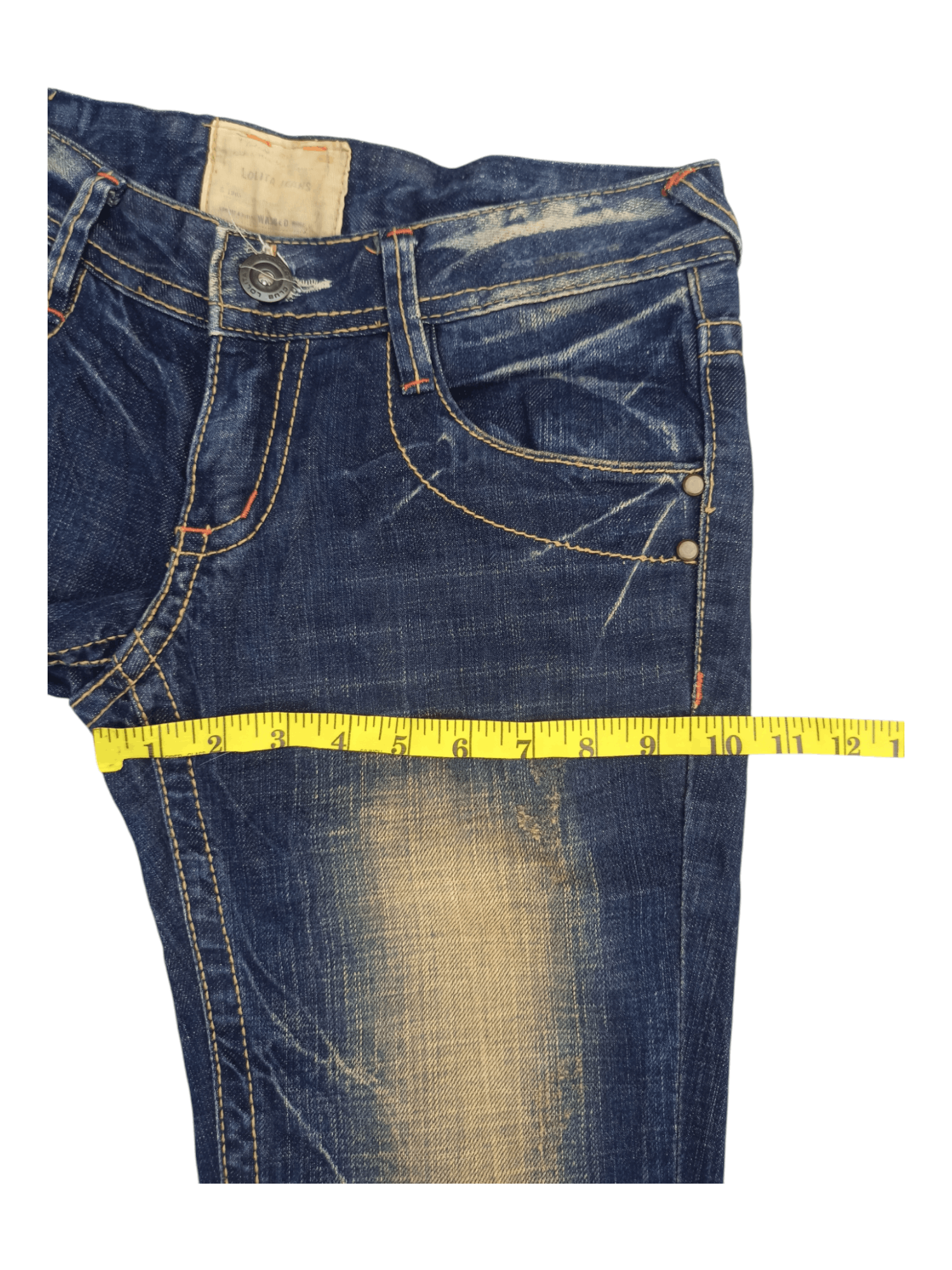 Japanese Brand Lolita Leather Bomdage Mudmax If Six Style Flare Denim Size US 29 - 24 Thumbnail
