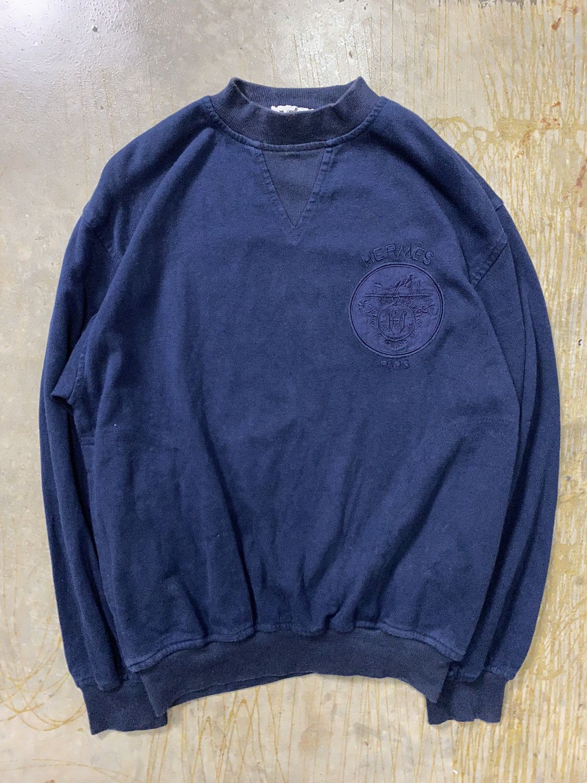 Hermes 80s Hermes Embroidery logo sweatshirt Size US S / EU 44-46 / 1 - 3 Thumbnail