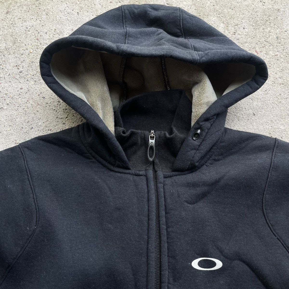 Japanese Brand × Oakley Oakley Technical zip hoodie black Sweatshirt neoprene Size US S / EU 44-46 / 1 - 2 Thumbnail