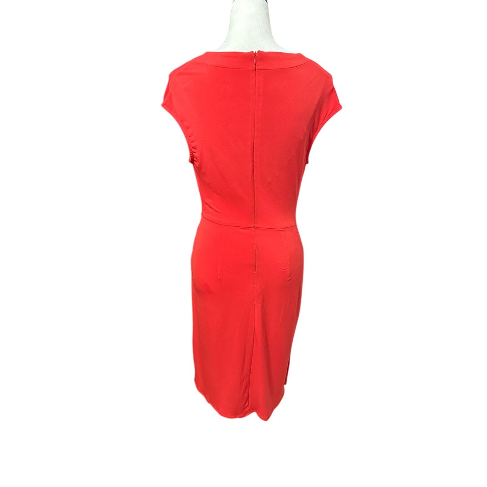 Other London Times Sheath Dress Cowl Neck Side Twist Red 2 NWOT Size XS / US 0-2 / IT 36-38 - 5 Thumbnail