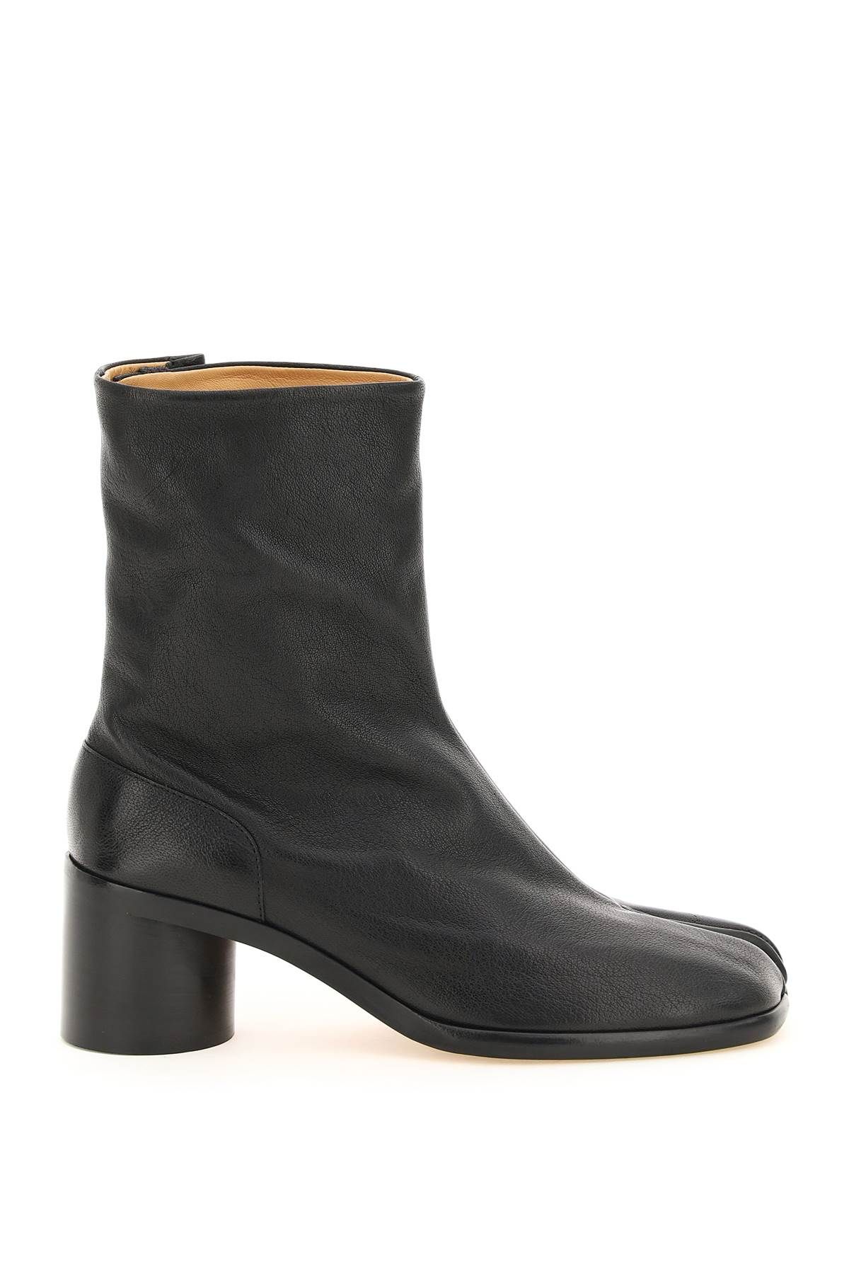 Pre-owned Maison Margiela Tabi Ankle Boots In Black
