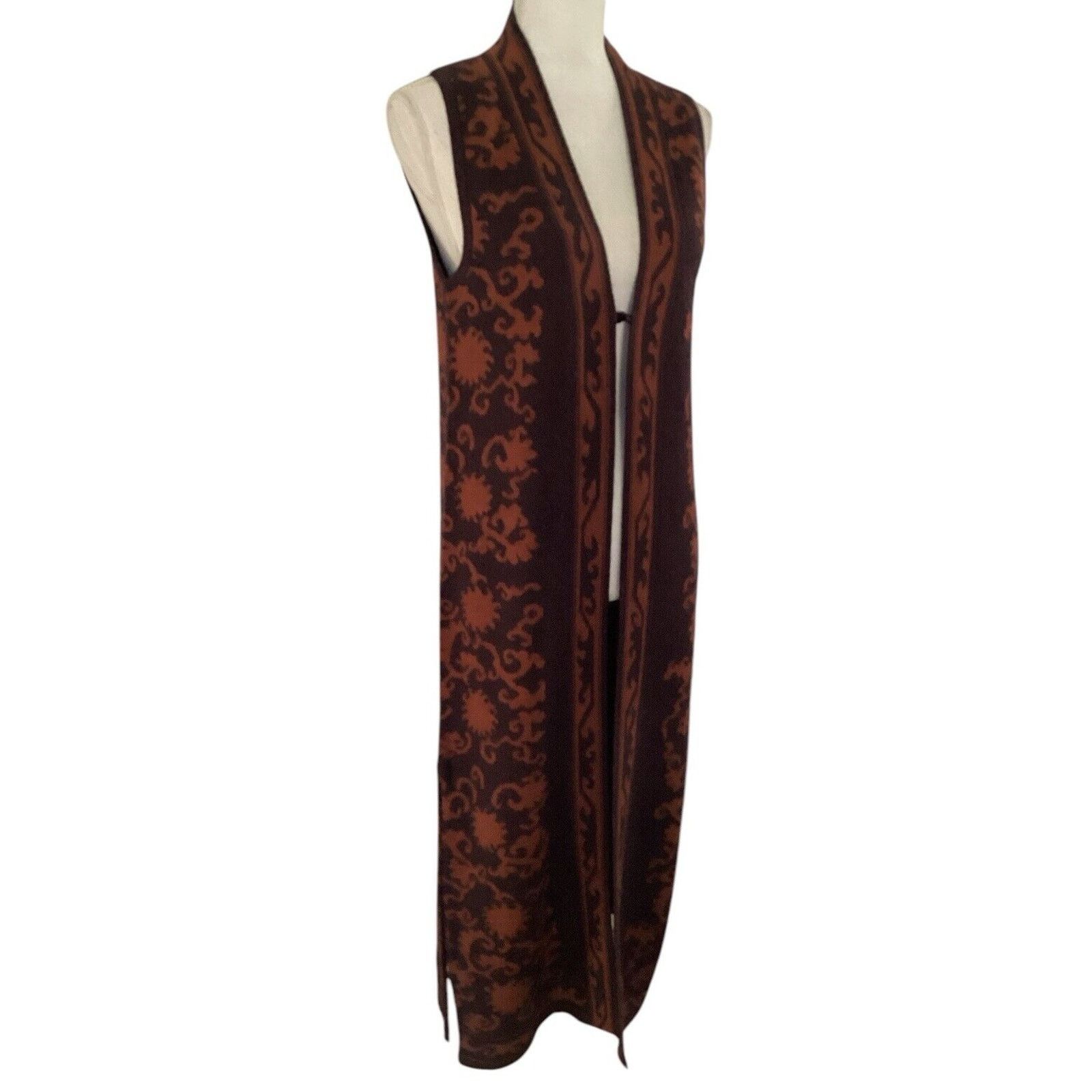 Other Peruvian Connection Baby Alpaca Wool Long Waistcoat Sz S Size S / US 4 / IT 40 - 2 Thumbnail