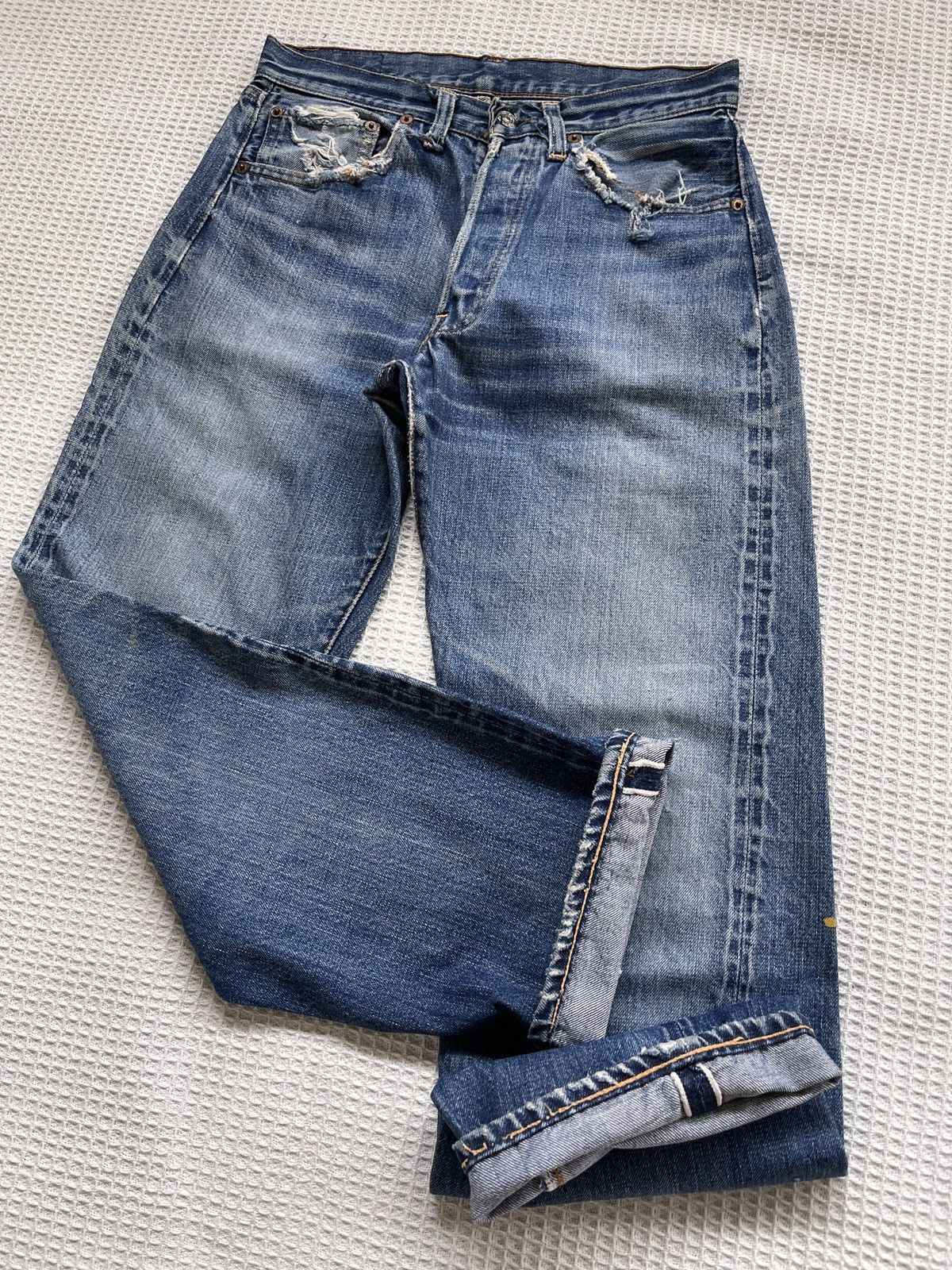 Levi's True Vintage🔥60s Levis 501 Big E Hidden Rivet Selvedge Jeans ...