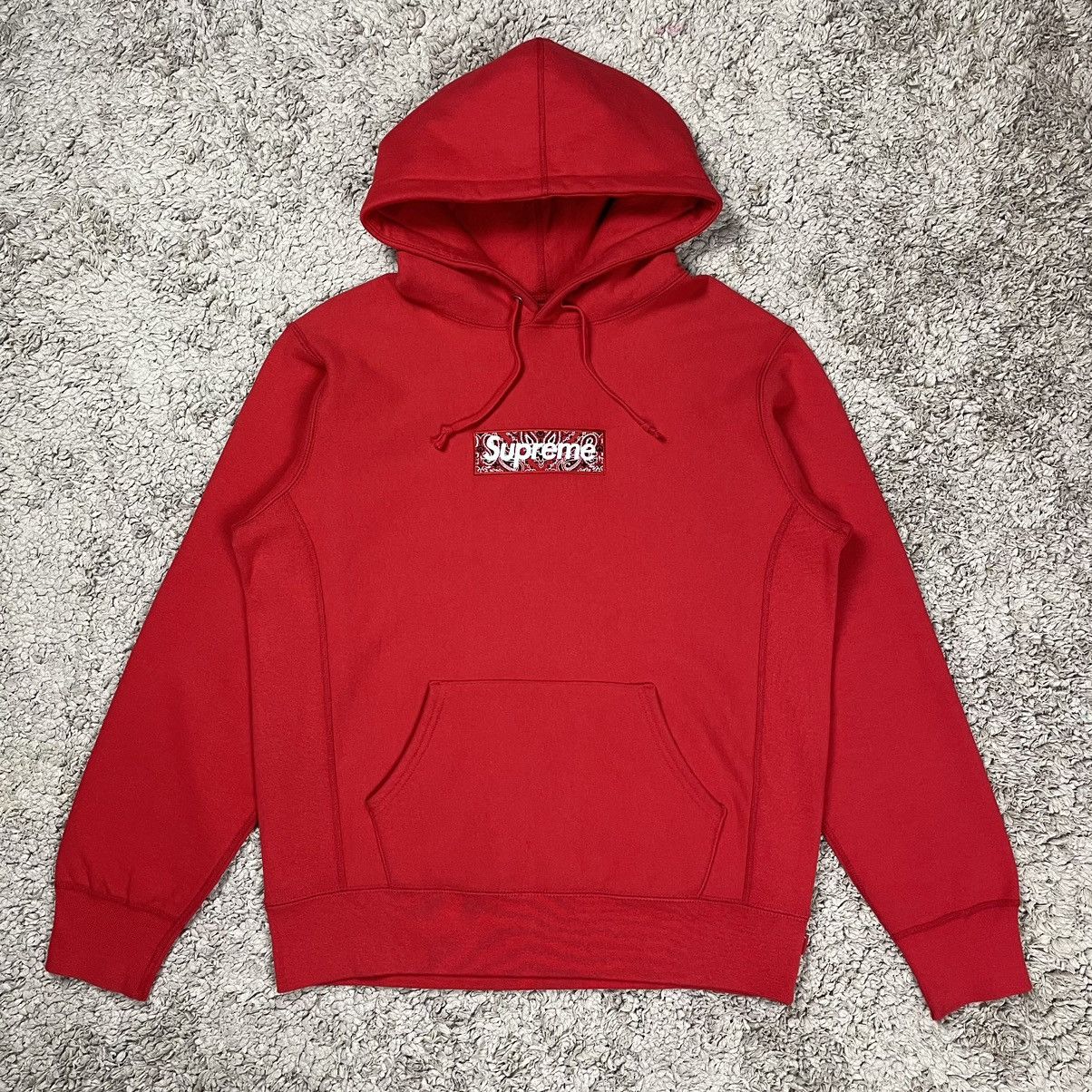 Supreme Supreme Bandana Box Logo Pullover Hoodie | Grailed