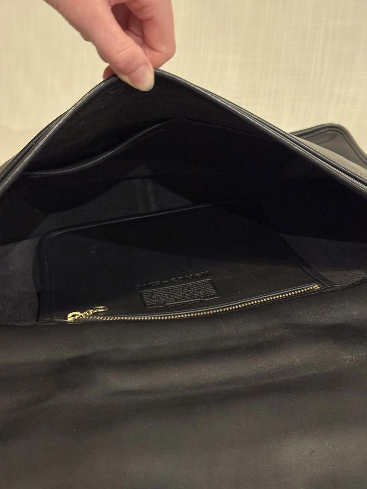 Coach Vintage Coach Lexington 5265 Black Leather Messenger EUC Size ONE SIZE - 3 Thumbnail
