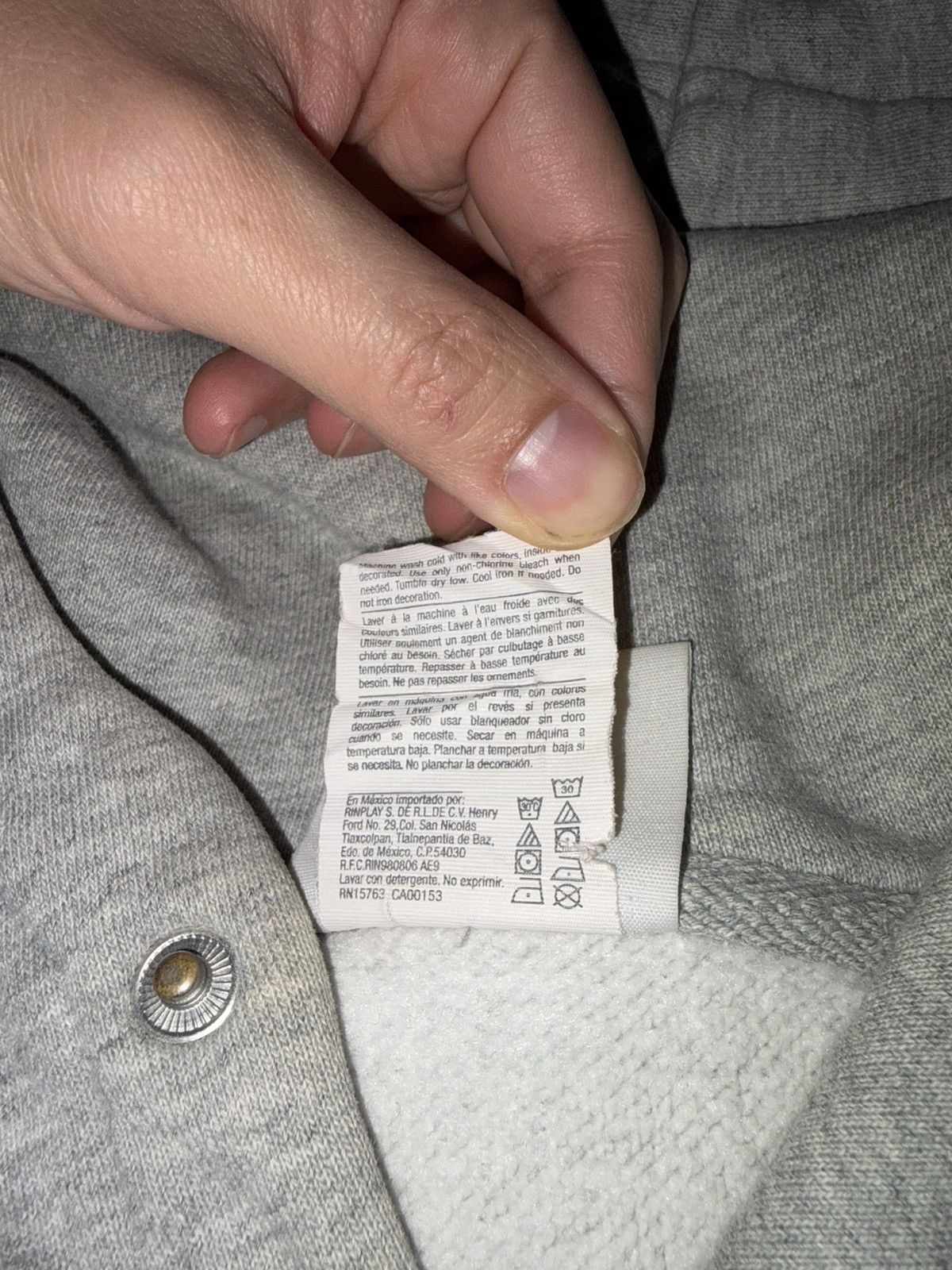 Champion Champion Hoodie Buttons Grey Size US M / EU 48-50 / 2 - 5 Thumbnail