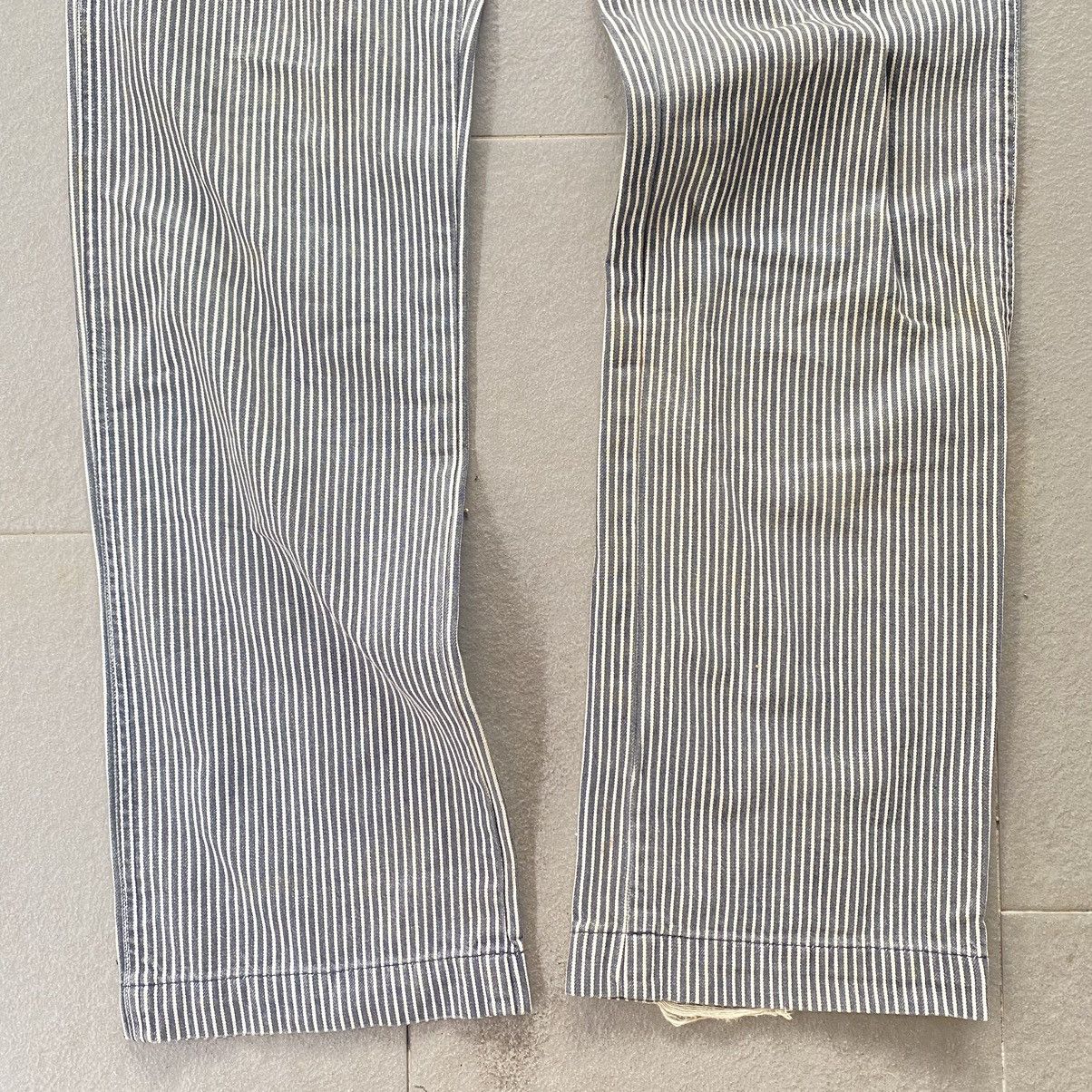 Japanese Brand Hickory stripe straight leg denim Size US 30 / EU 46 - 3 Thumbnail