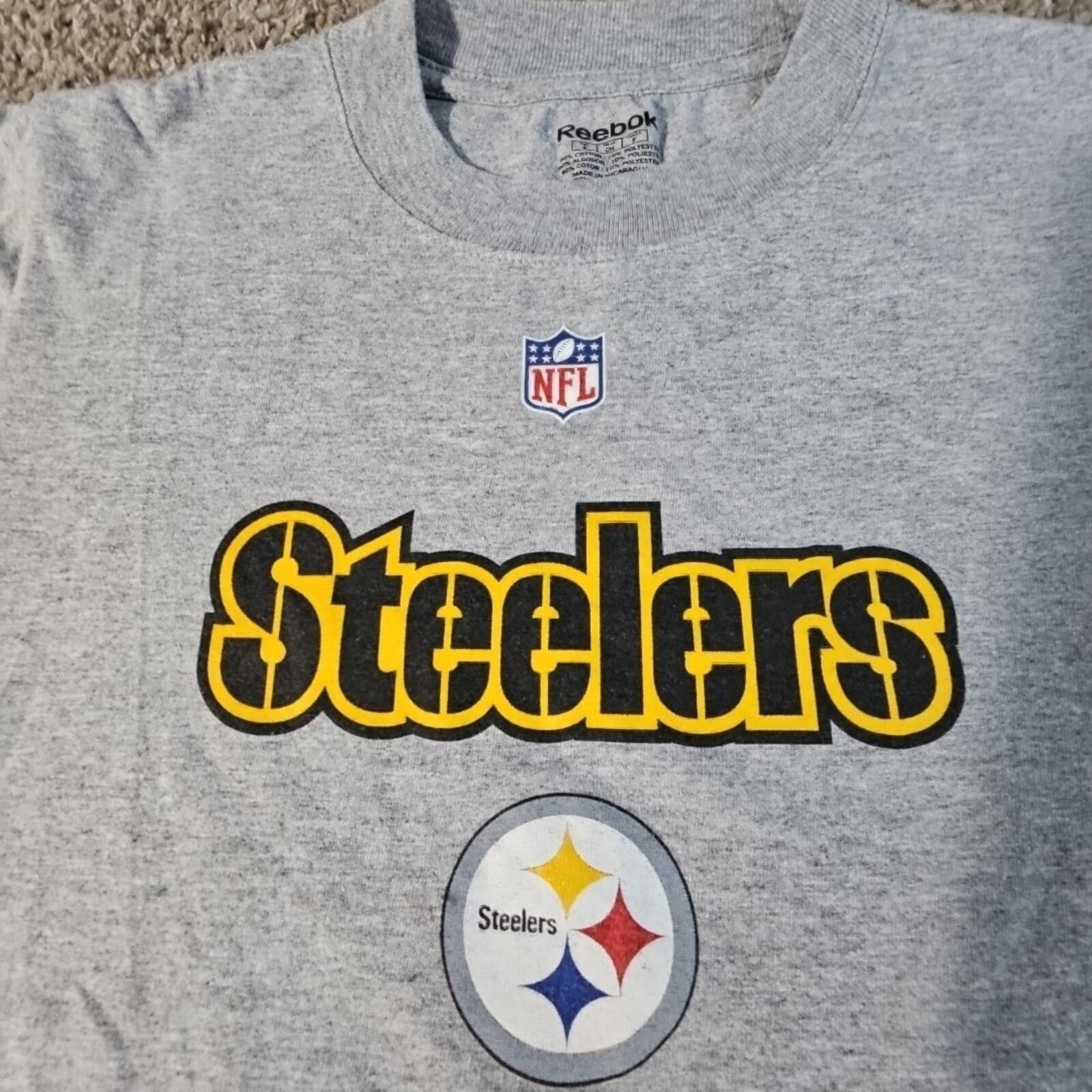 Reebok Reebok S Pittsburgh Steelers Tshirt Size ONE SIZE - 2 Thumbnail