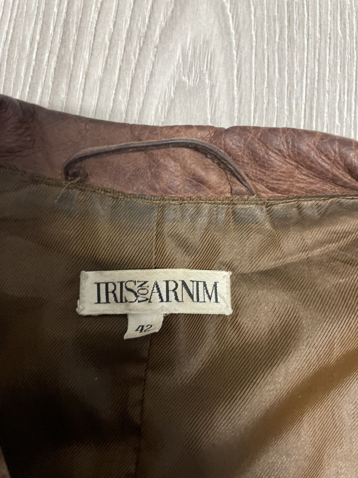 Iris von Arnim Vintage 90s Iris Von Arnim genuine leather biker jacket Size M / US 6-8 / IT 42-44 - 15 Thumbnail
