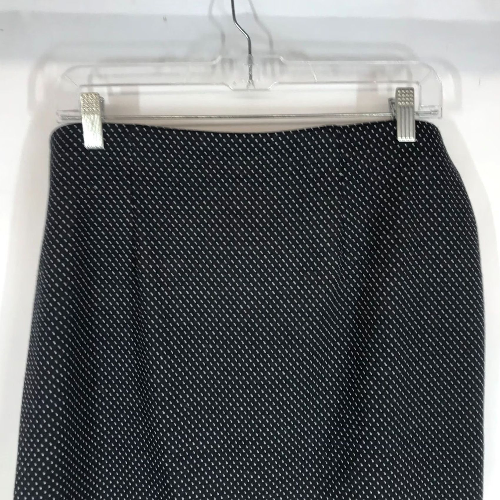 Loft LOFT Womens Large Black Polyester Skirt Pull-On Polka Dots Size 36" / US 14 / IT 50 - 5 Thumbnail