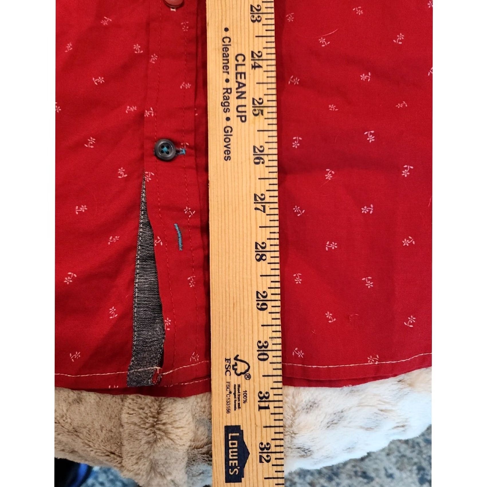 CO Drill Clothing Co Brooklyn NY Short Sleeve Button Shirt Red Anchor Print Small Size US S / EU 44-46 / 1 - 6 Thumbnail