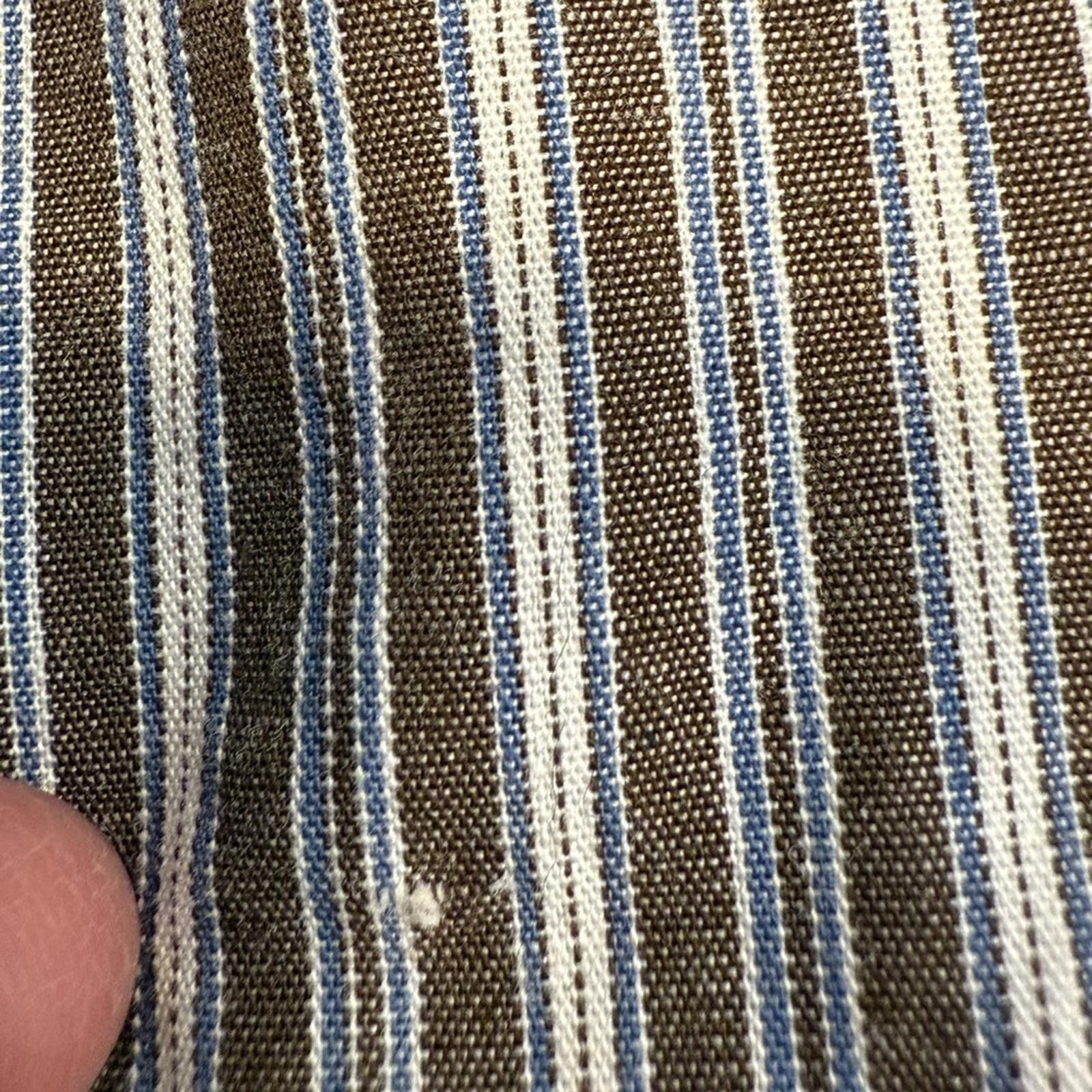Other Red Camel cotton striped button up neutral colors pocket LG Size L / US 10 / IT 46 - 10 Thumbnail