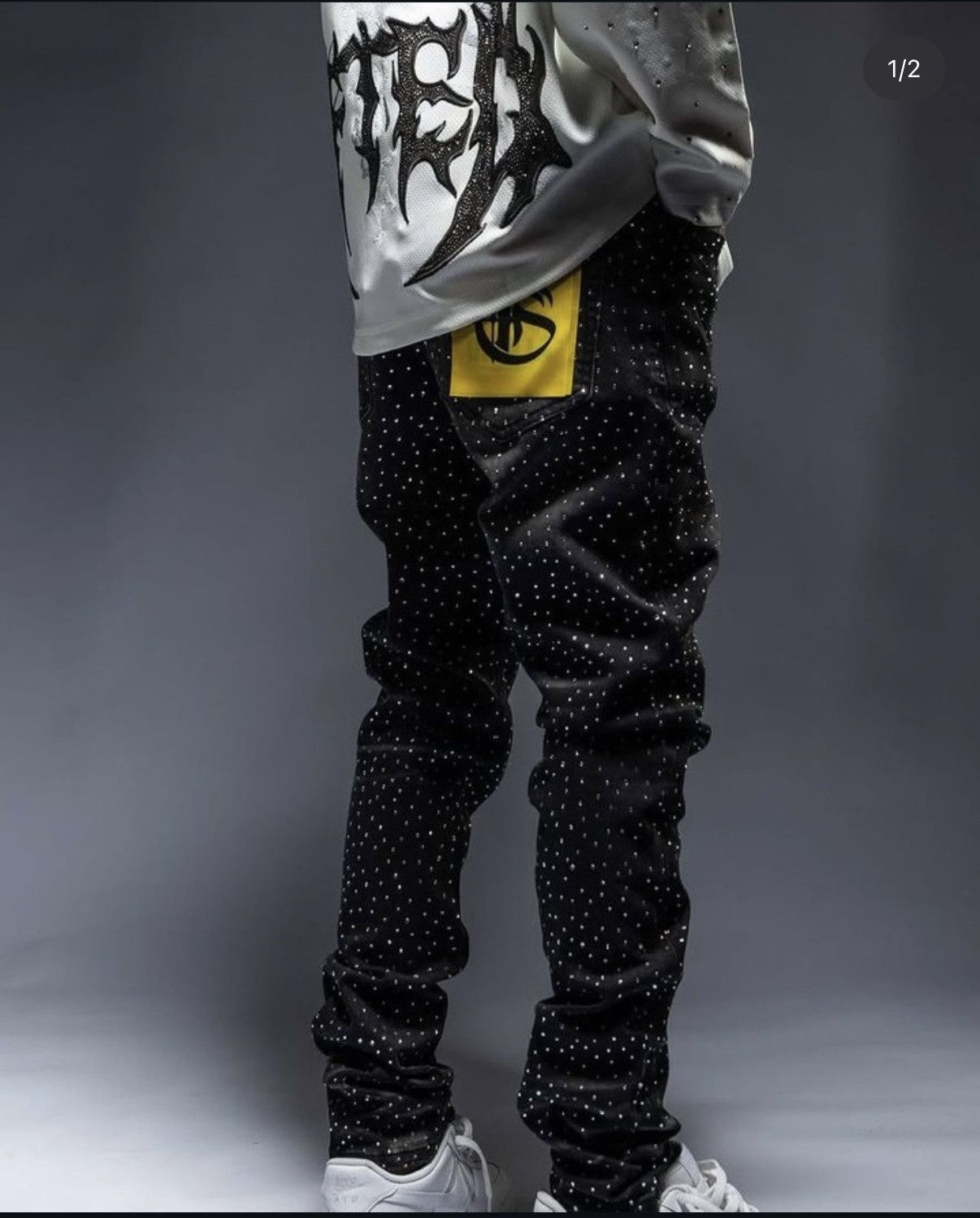 Other AMI BLK WASH SKINNY Size US 32 / EU 48 - 2 Thumbnail