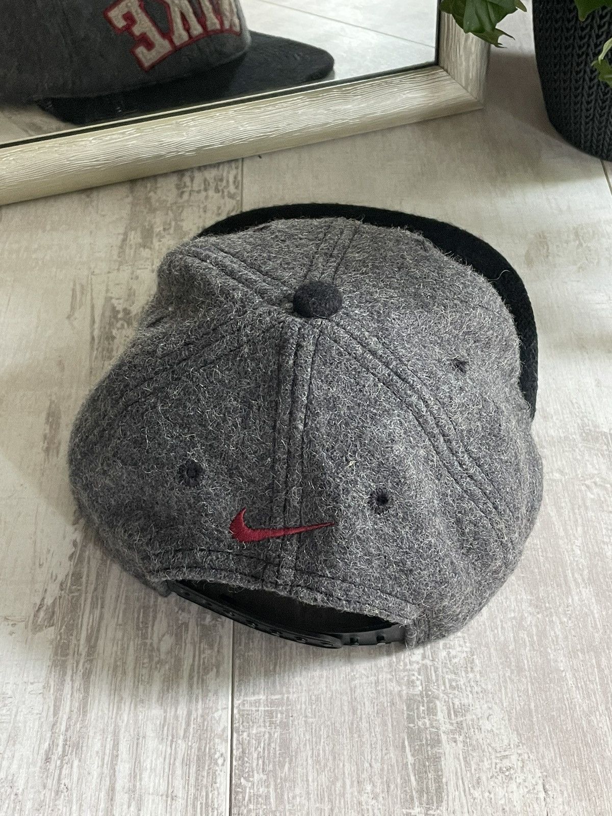 Nike × Vintage Vintage Nike 90’s Wool Hat Cap Teddy Logo Made In USA Size ONE SIZE - 2 Thumbnail