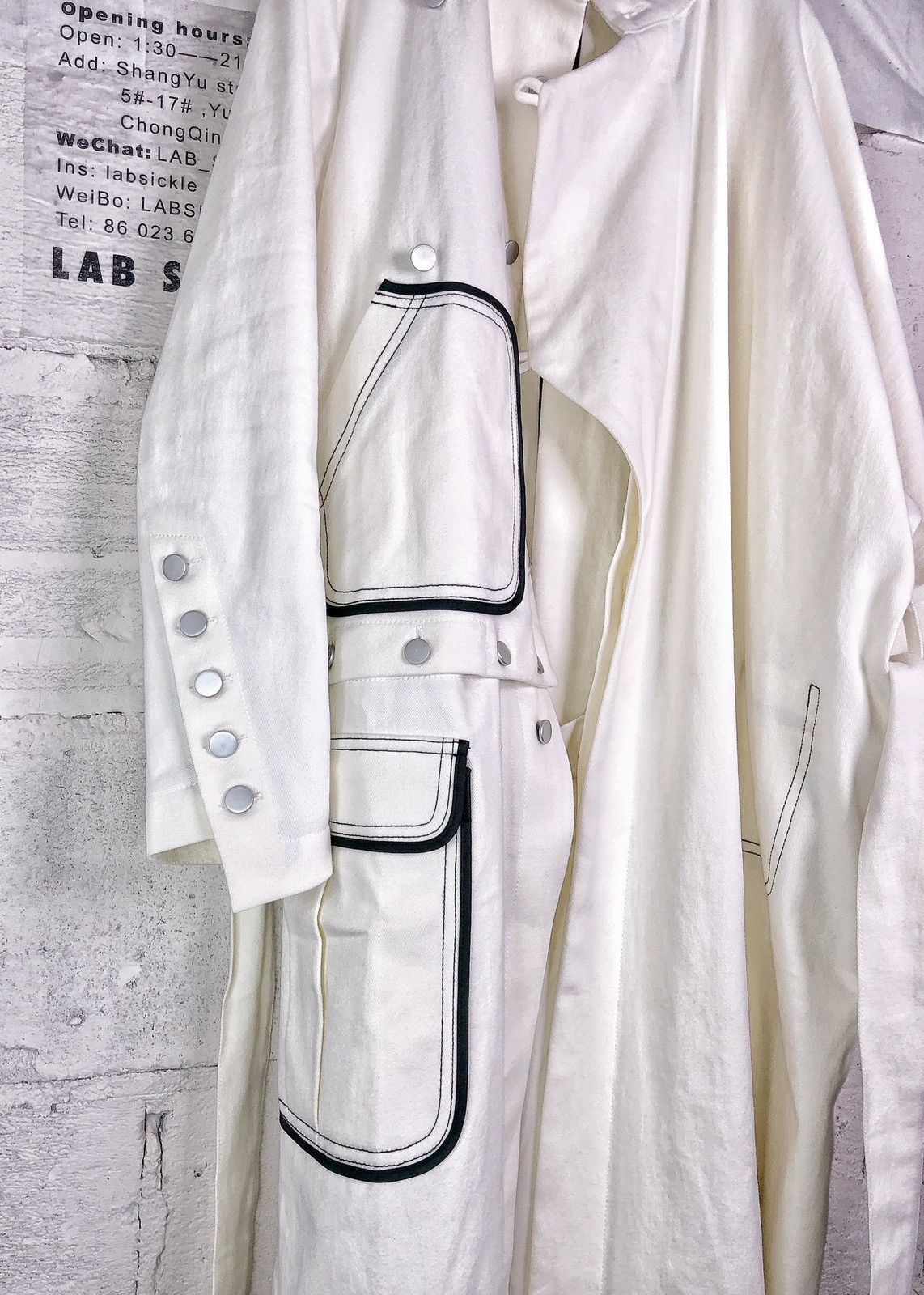Other Denim Nomad Asymmetric Detachable Trench Coat Size US L / EU 52-54 / 3 - 5 Thumbnail