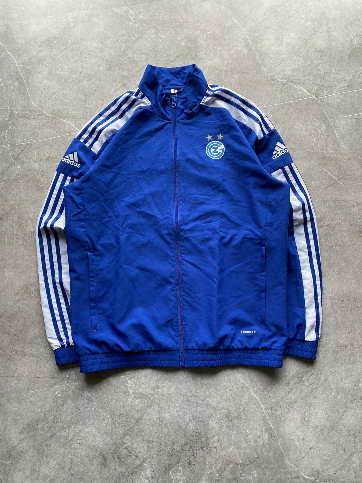 Adidas Adidas 2021 Grasshopper Club Zurich Soccer Football Jacket Size US M / EU 48-50 / 2 - 2 Thumbnail