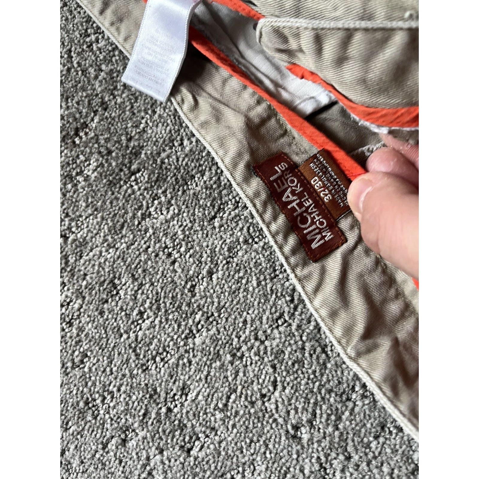 Michael Kors Michael Kors Relaxed Fit Belted Men's Pants 32x30 Beige Chino BeLted Relaxed Fit Pants 32 30 Mens Beige 90s? Size US 32 / EU 48 - 5 Thumbnail